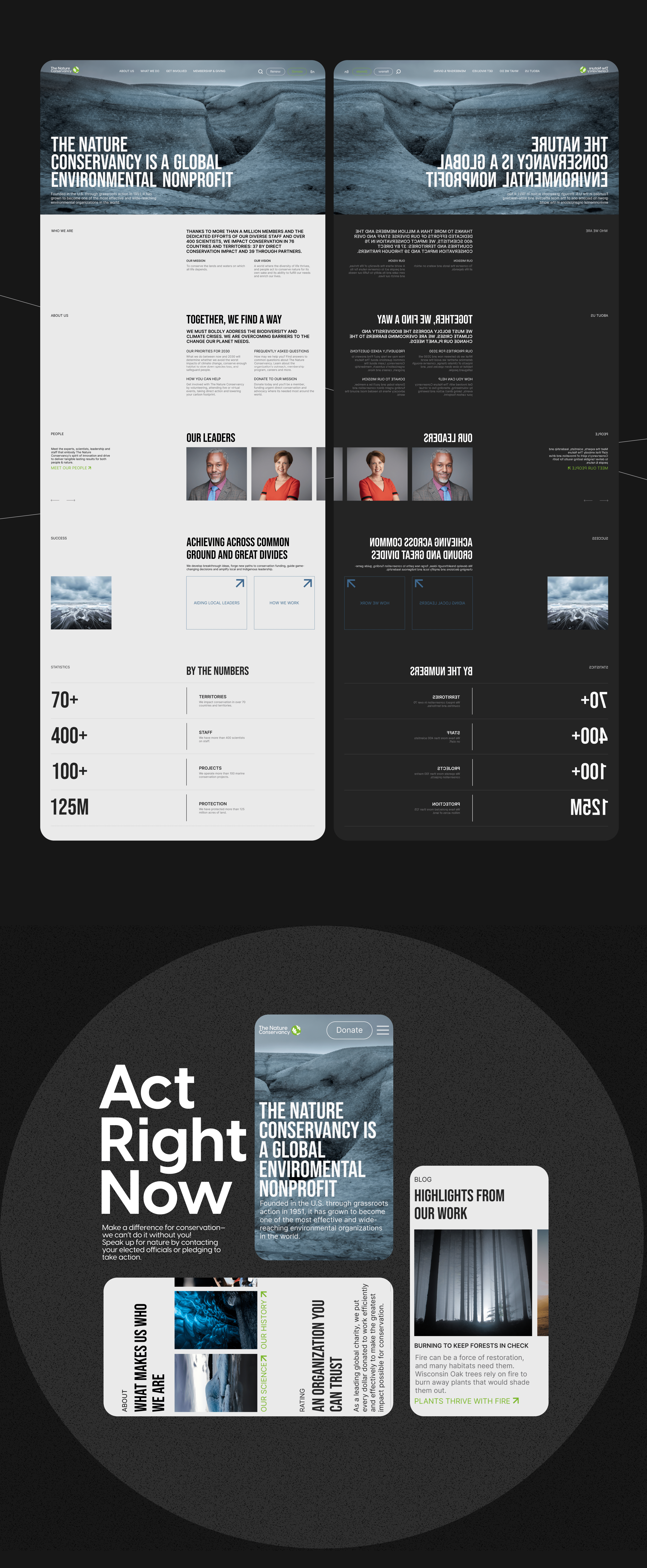 Nature Conservancy | corporate website redesign — Изображение №7 — Интерфейсы на Dprofile