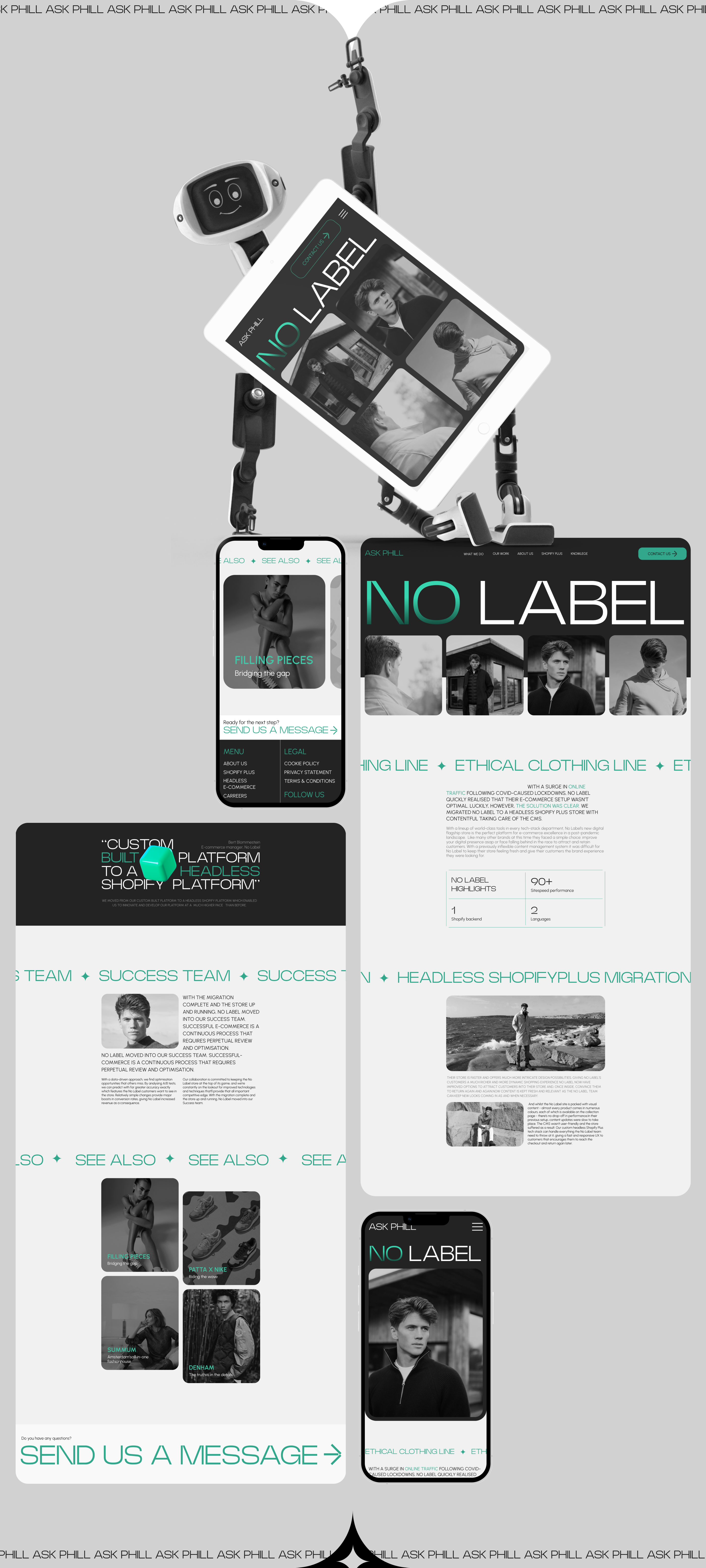 Ask Phill Agency | Corporate (studio) website redesign — Изображение №3 — Интерфейсы, Брендинг на Dprofile