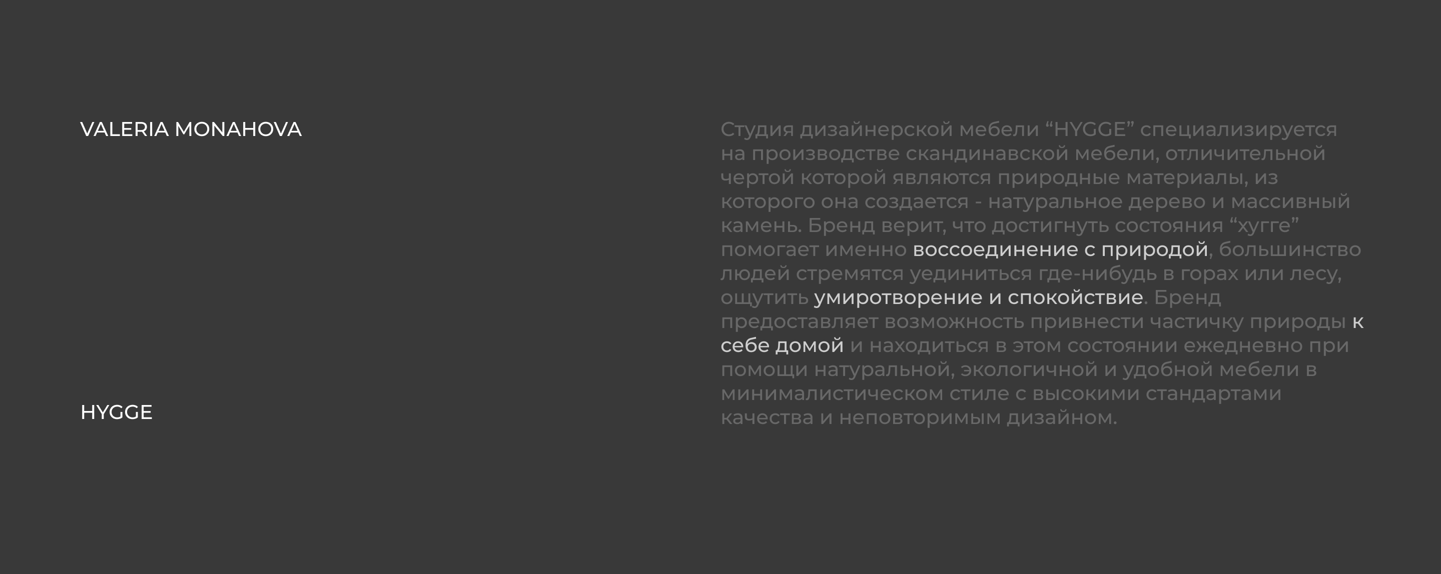 Айдентика мебельного магазина HYGGe — Изображение №3 — Брендинг на Dprofile