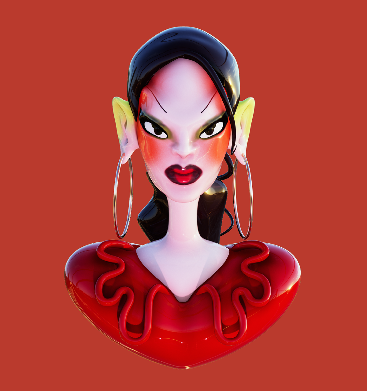 3d иллюстрации - портреты — Изображение №9 — Иллюстрация, 3D на Dprofile