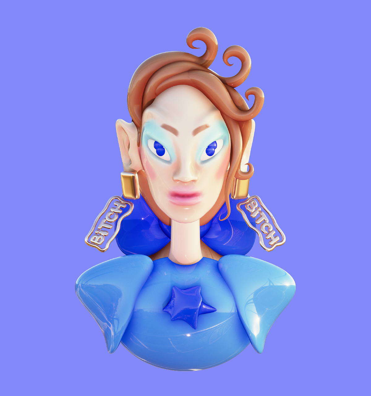 3d иллюстрации - портреты — Изображение №4 — Иллюстрация, 3D на Dprofile