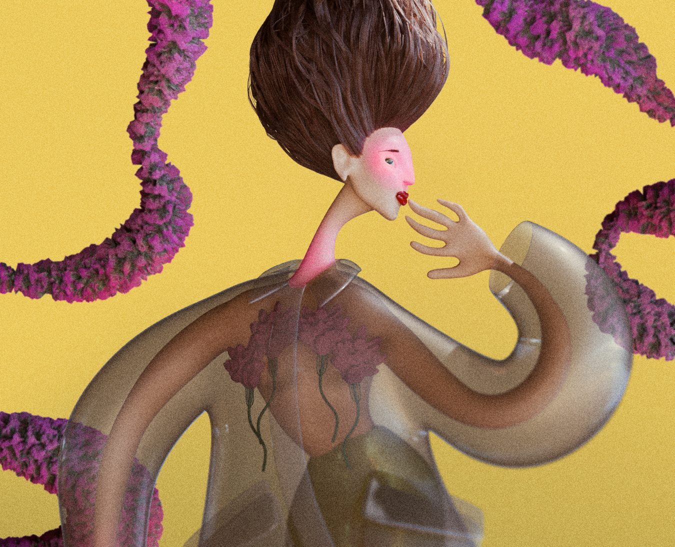 Fashion illustrations of Simone Rocha s/s 25 — Иллюстрация, 3D на Dprofile