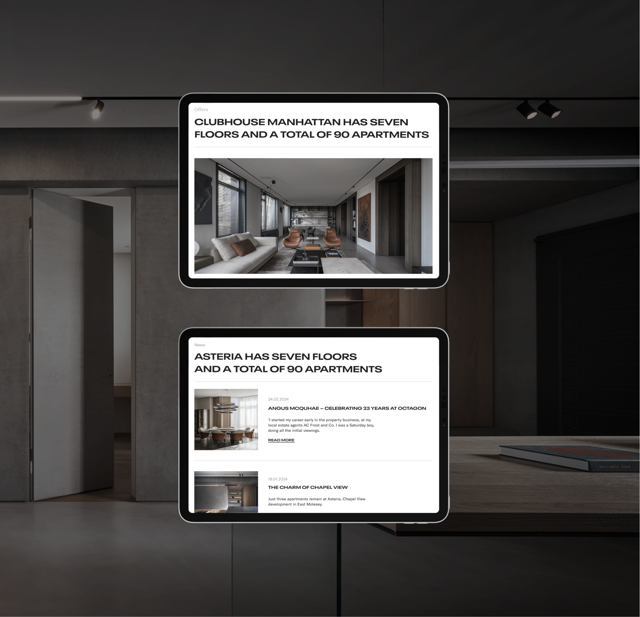 ASTERIA | Premium Real Estate — Изображение №4 — Интерфейсы на Dprofile