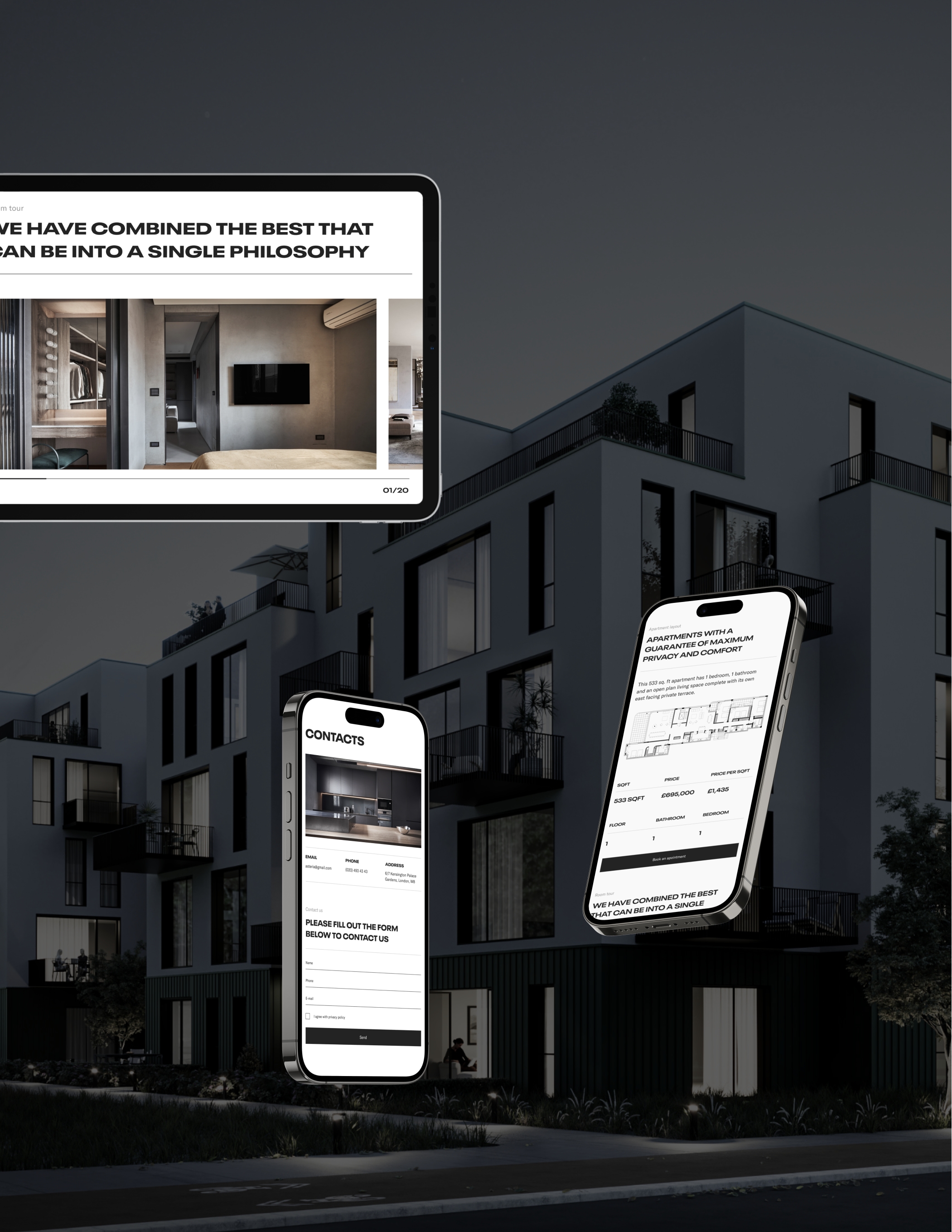 ASTERIA | Premium Real Estate — Изображение №8 — Интерфейсы на Dprofile
