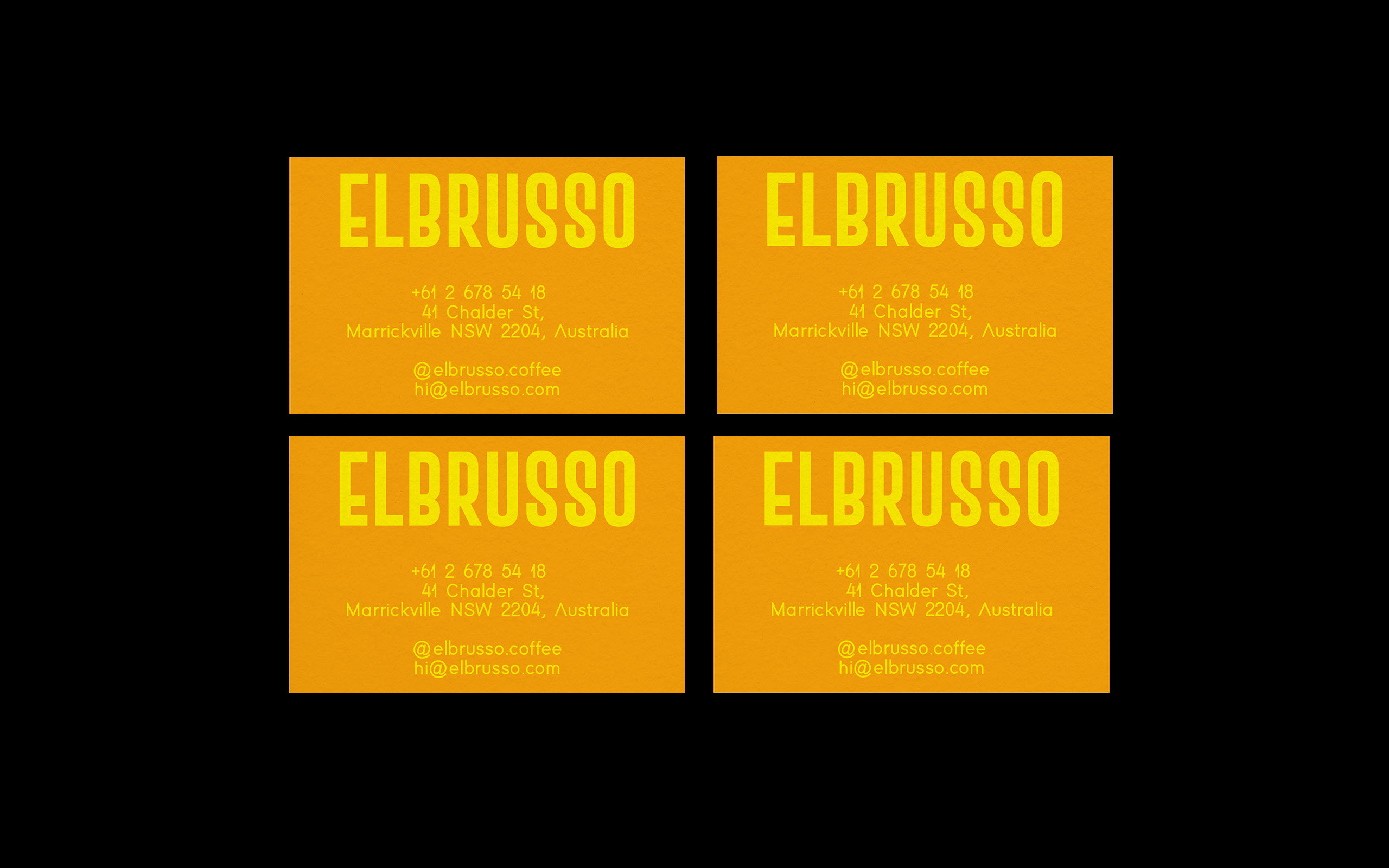 ELBRUSSO [Кофейня] — Изображение №2 — Брендинг, Графика на Dprofile