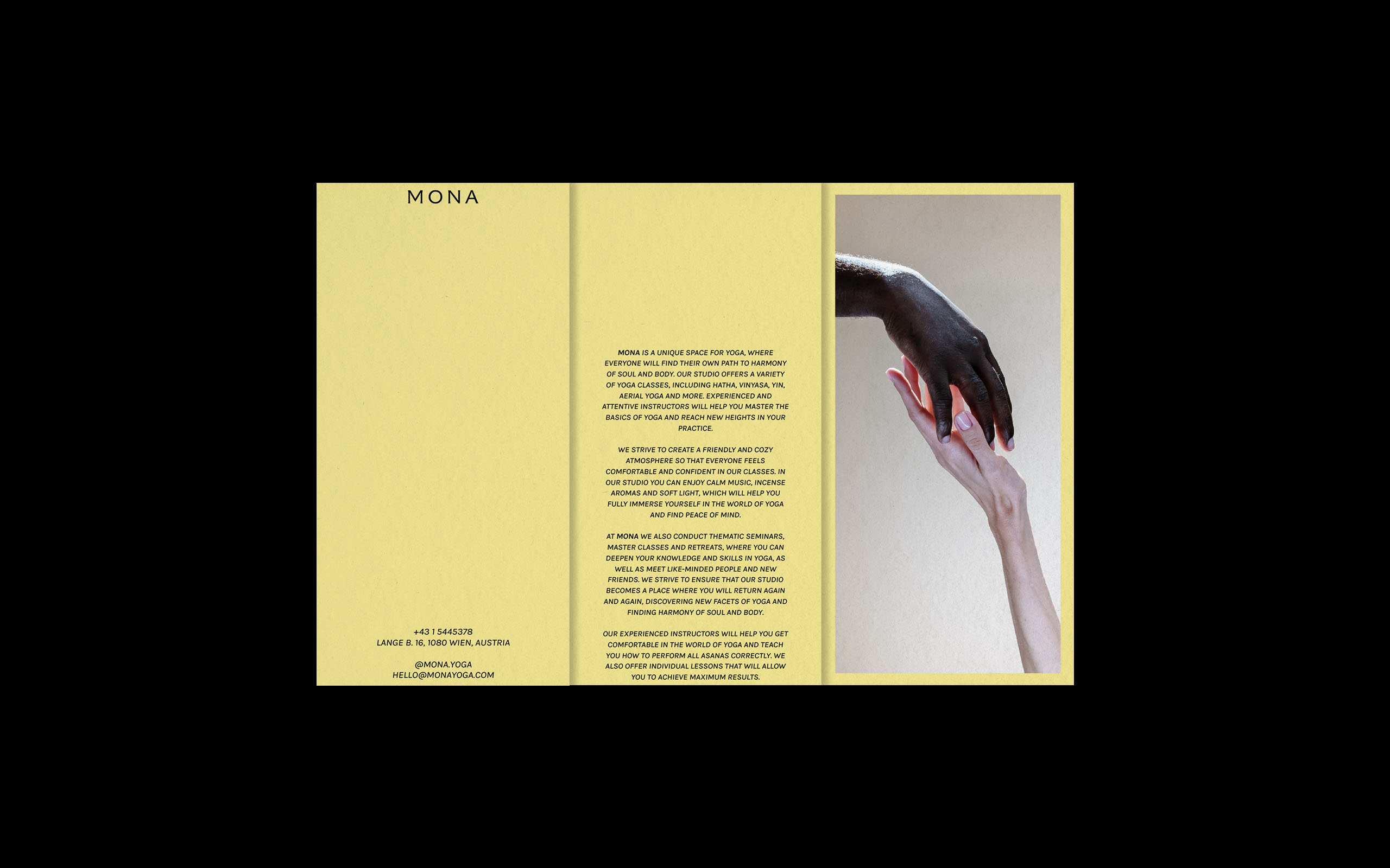 MONA [Студия йоги] — Изображение №10 — Брендинг, Графика на Dprofile
