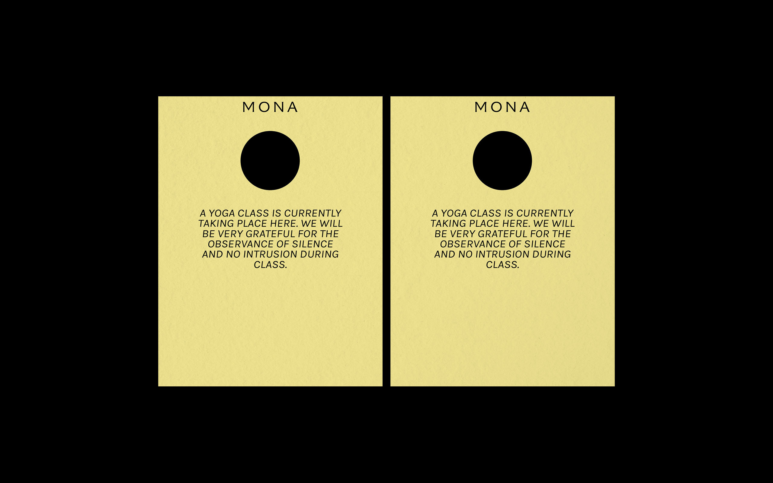 MONA [Студия йоги] — Изображение №13 — Брендинг, Графика на Dprofile