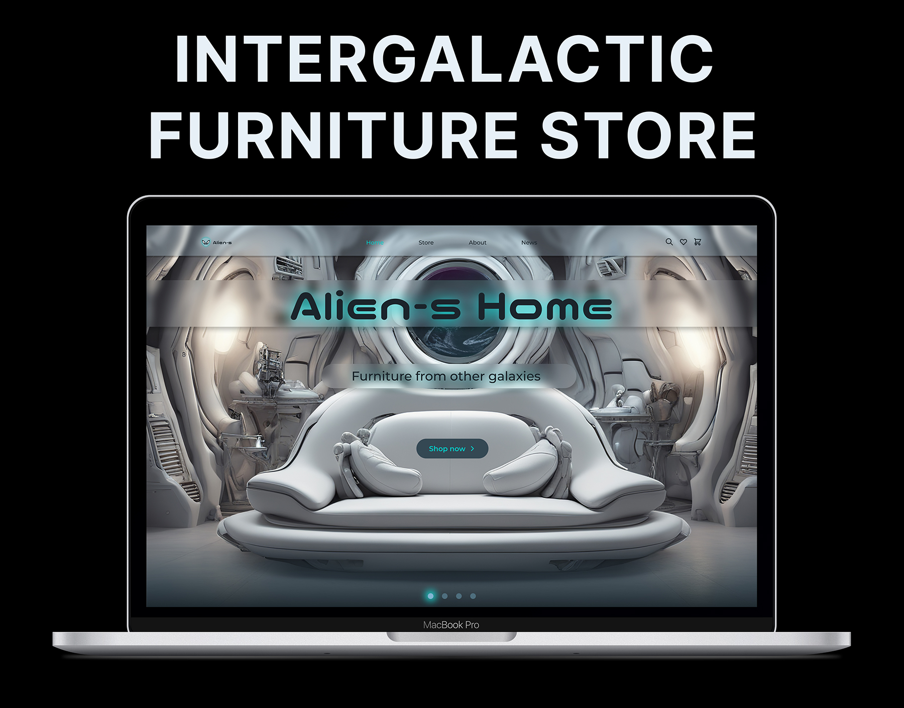 Интернет-магазин инопланетной мебели | Alien’s Home | UI/UX — Изображение №1 — Интерфейсы на Dprofile