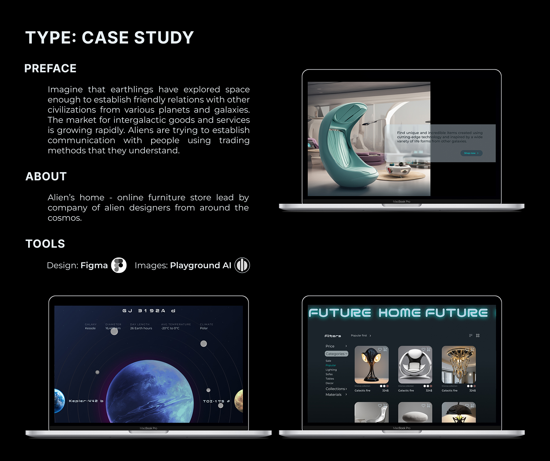 Интернет-магазин инопланетной мебели | Alien’s Home | UI/UX — Изображение №2 — Интерфейсы на Dprofile