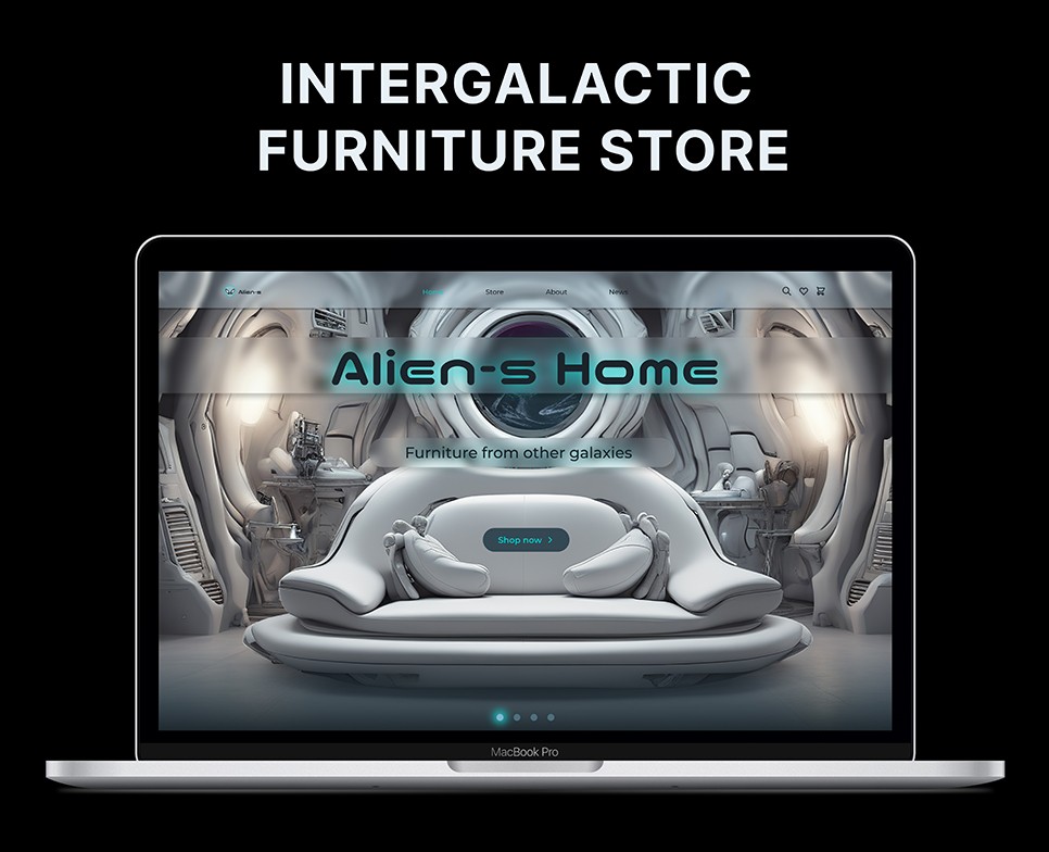Интернет-магазин инопланетной мебели | Alien’s Home | UI/UX — Интерфейсы на Dprofile