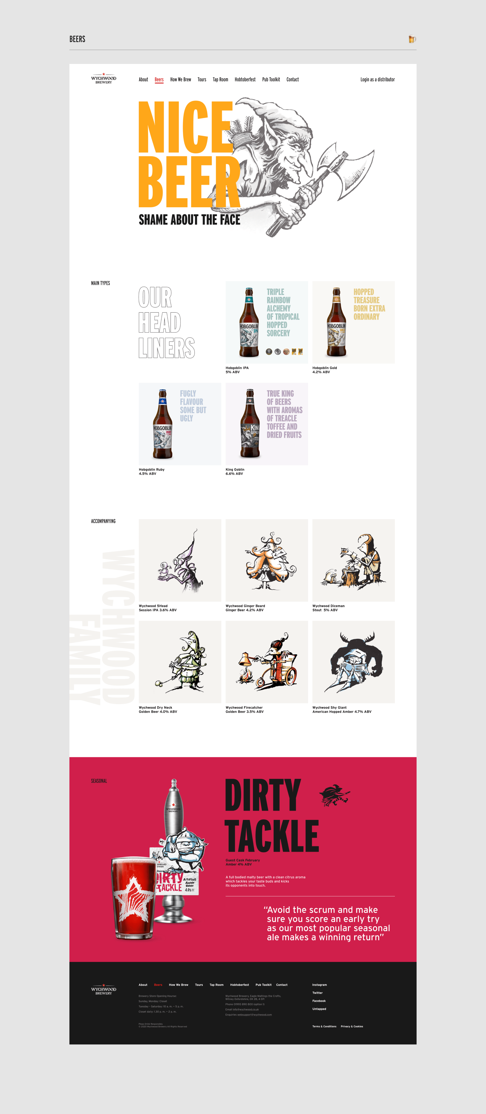 Wychwood Brewery. Британская пивоварня — Изображение №13 — Интерфейсы на Dprofile