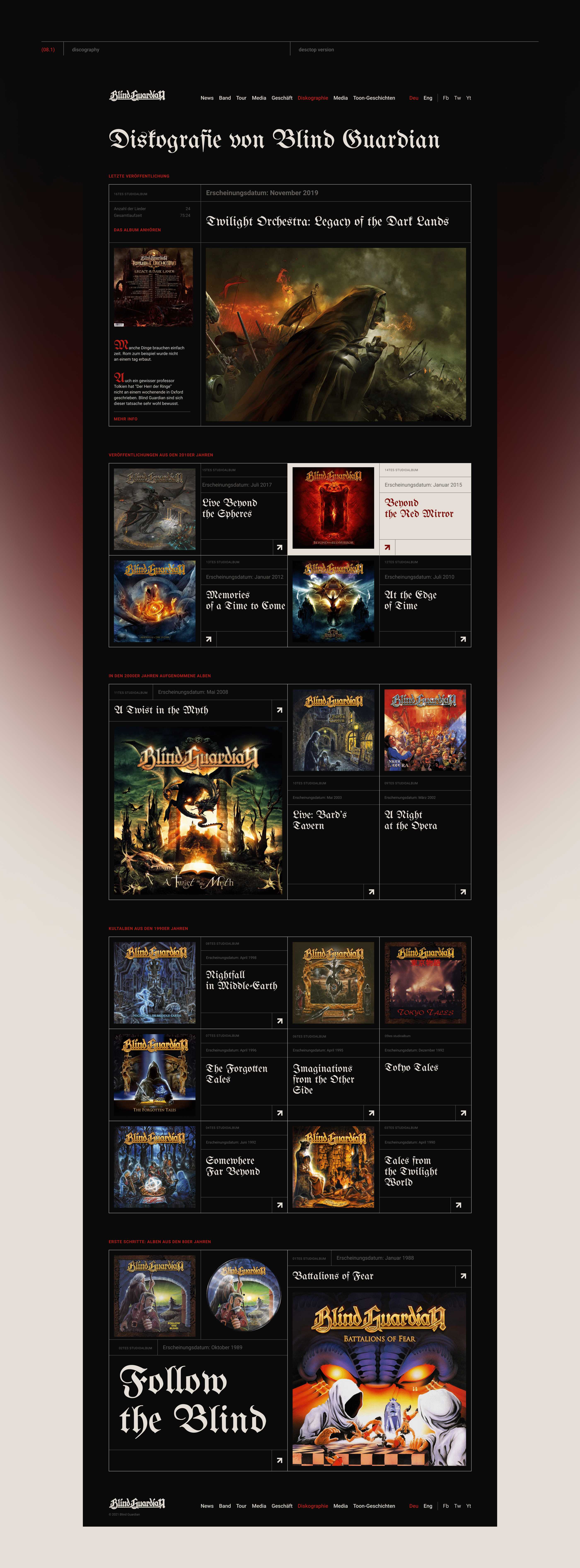 Blind Guardian. Немецкая пауэр-метал группа — Изображение №11 — Интерфейсы на Dprofile