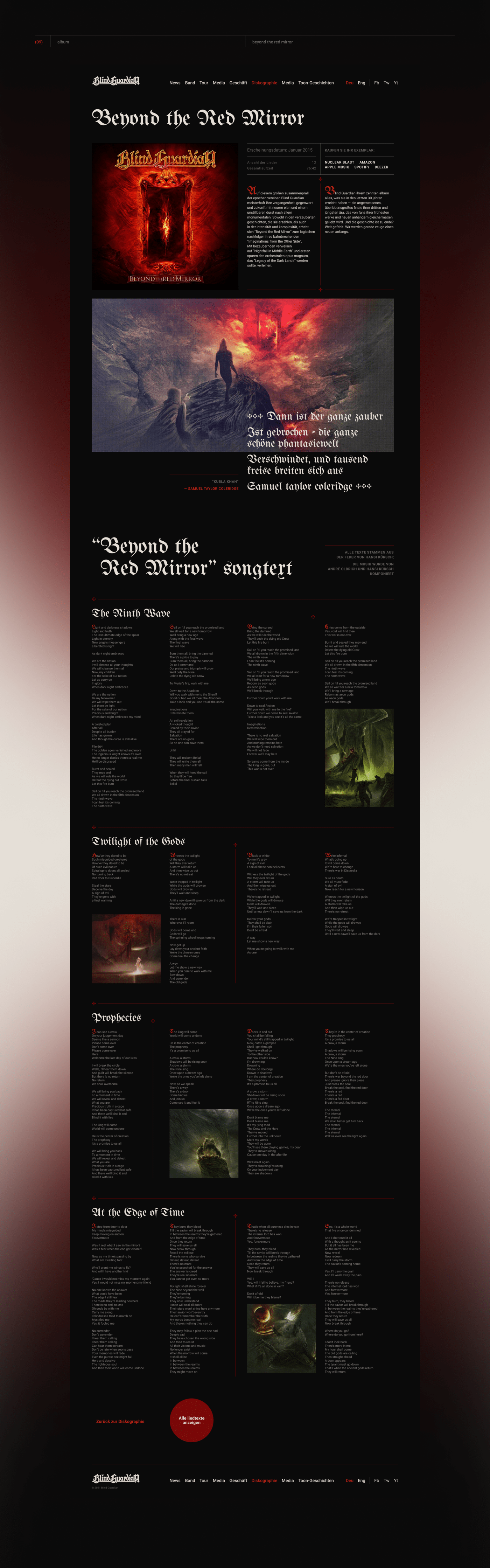 Blind Guardian. Немецкая пауэр-метал группа — Изображение №14 — Интерфейсы на Dprofile