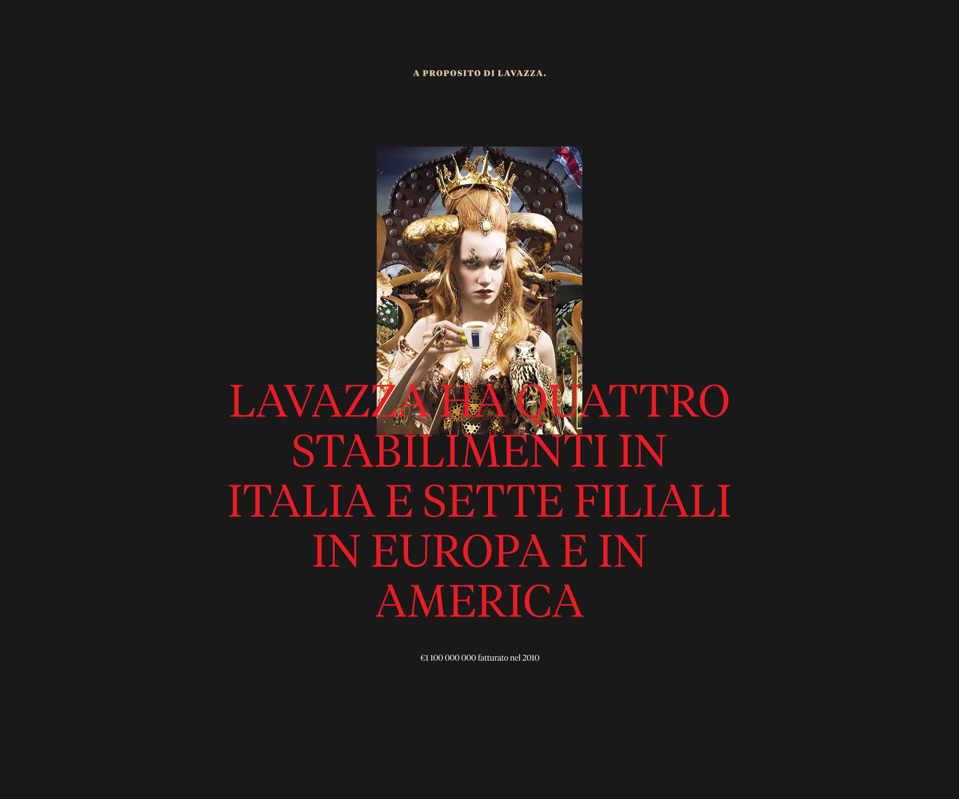 Lavazza. Итальянский кофейный бренд — Изображение №1 — Интерфейсы на Dprofile