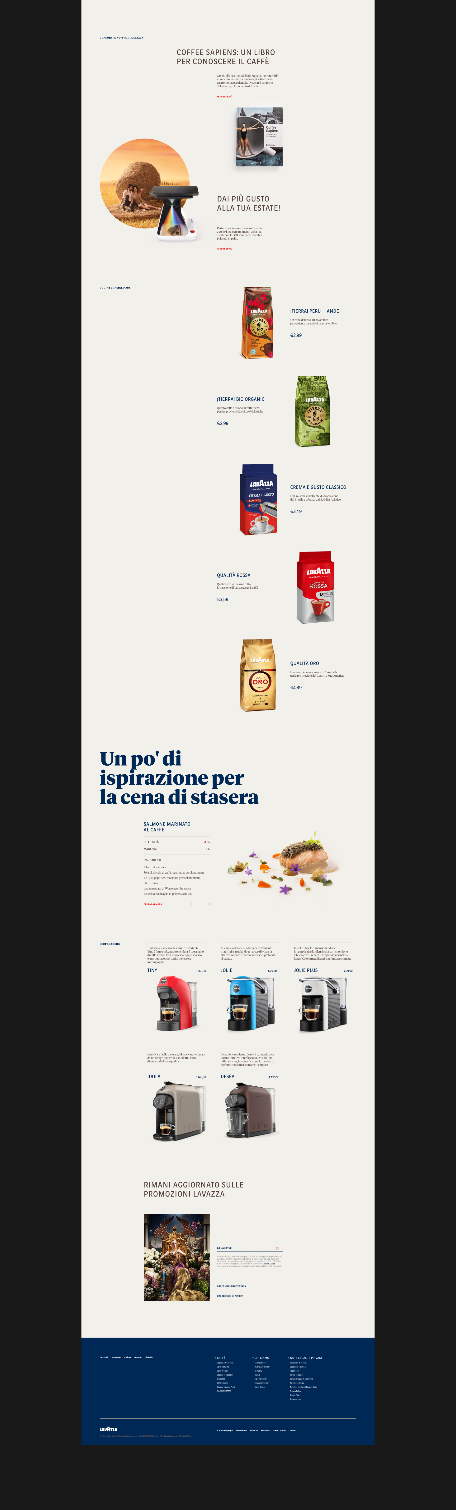Lavazza. Итальянский кофейный бренд — Изображение №3 — Интерфейсы на Dprofile