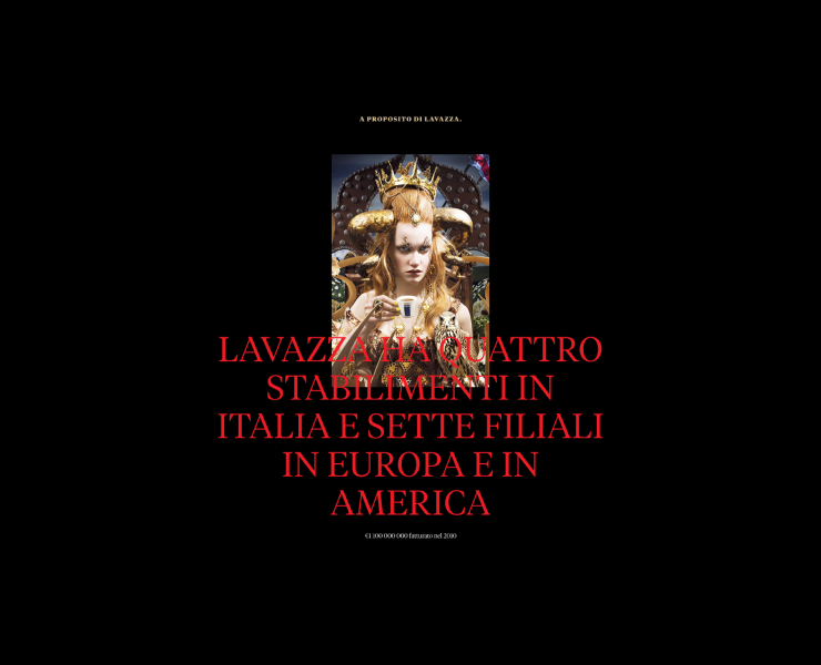 Lavazza. Итальянский кофейный бренд — Интерфейсы на Dprofile