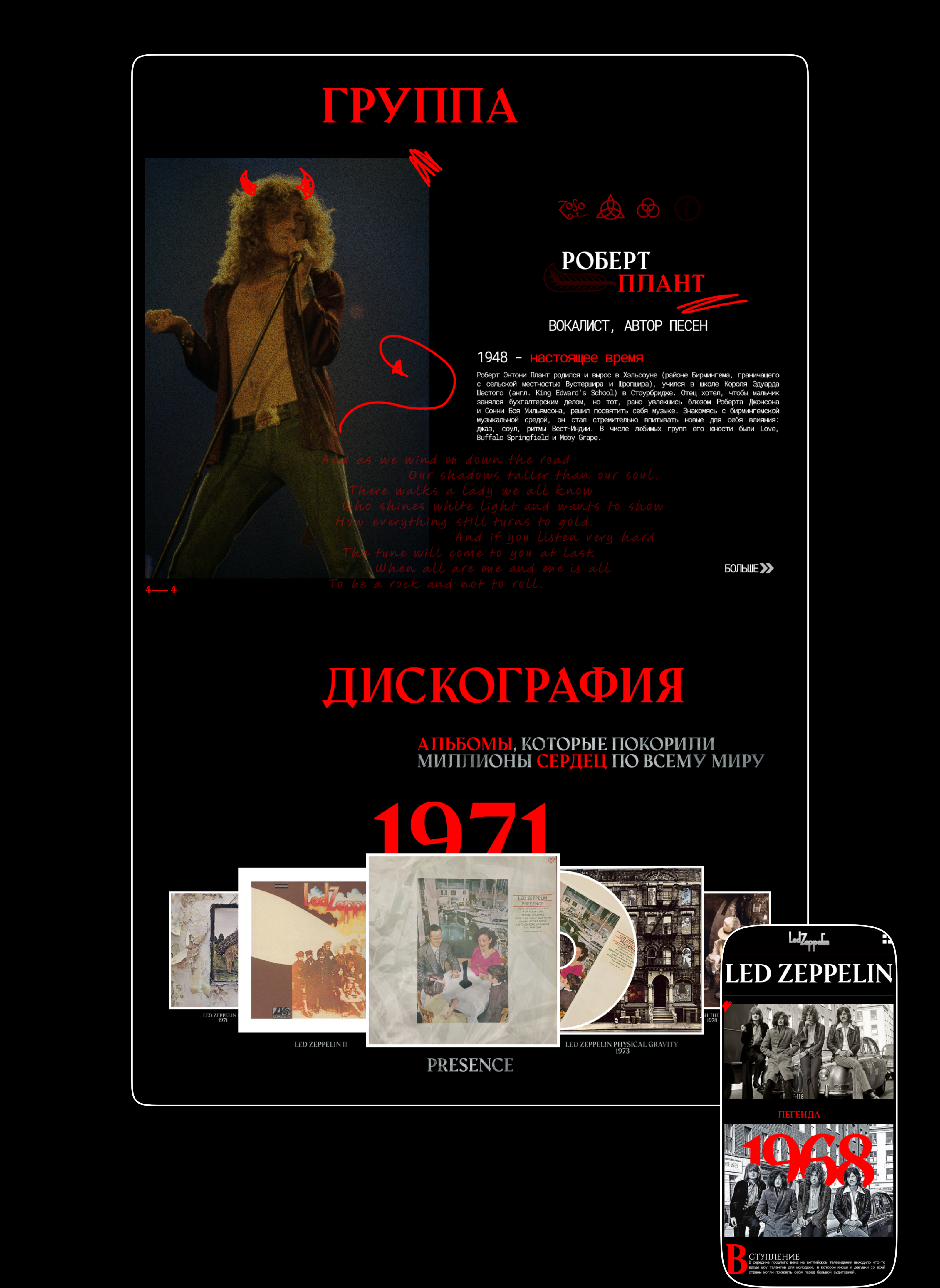 LED ZEPPELIN GROUP — Изображение №6 — Интерфейсы на Dprofile