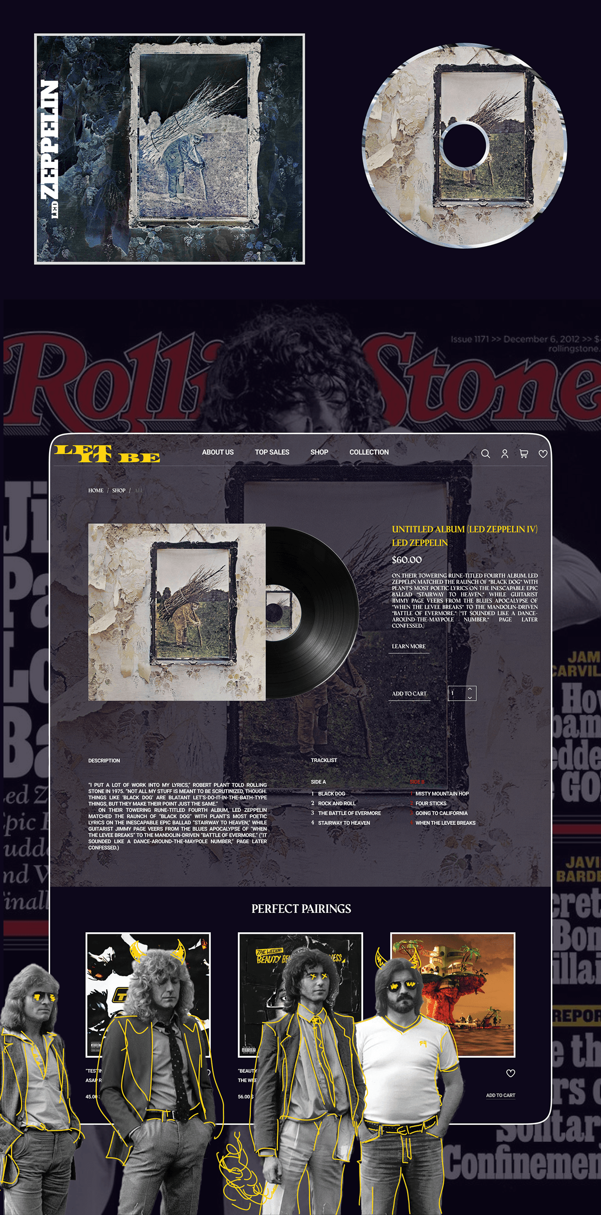 VINYL RECORD STORE — Изображение №6 — Интерфейсы на Dprofile