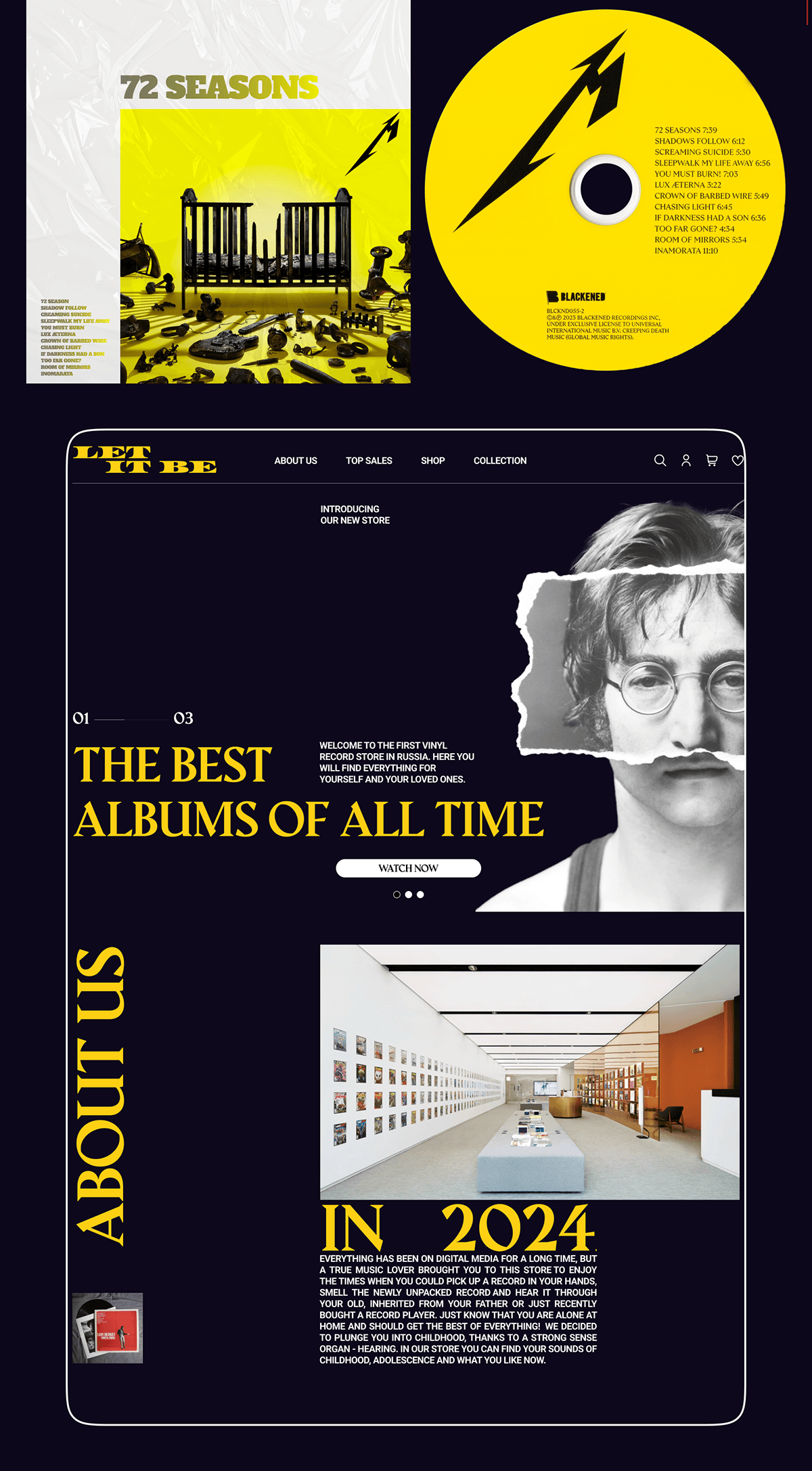 VINYL RECORD STORE — Изображение №3 — Интерфейсы на Dprofile