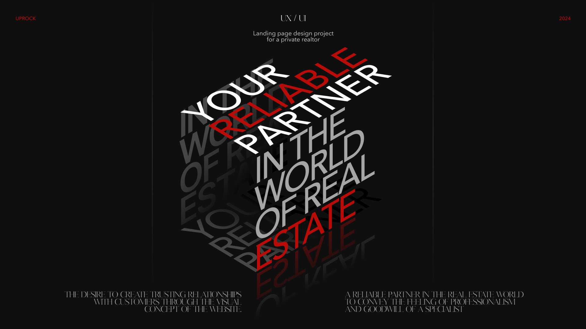 REAL ESTATE agency / Landing page — Изображение №1 — Интерфейсы на Dprofile