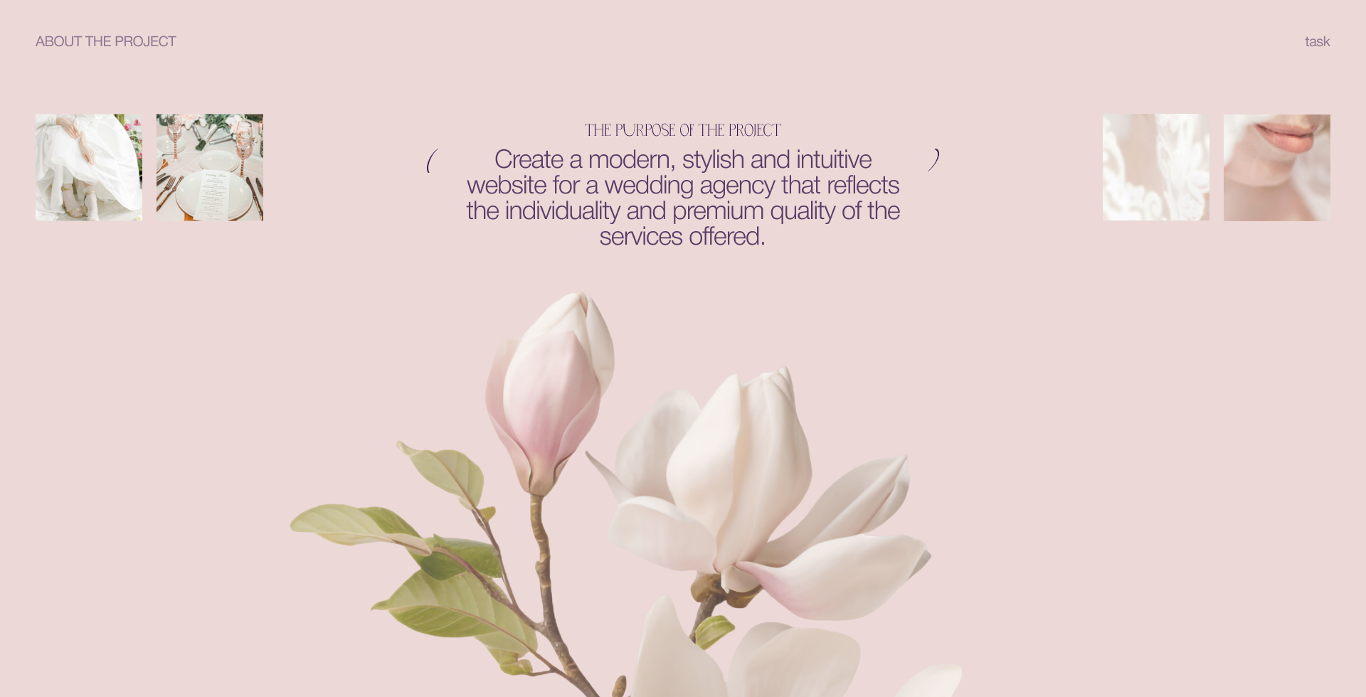 VERBENA Wedding Agency / corporate website — Изображение №2 — Интерфейсы на Dprofile