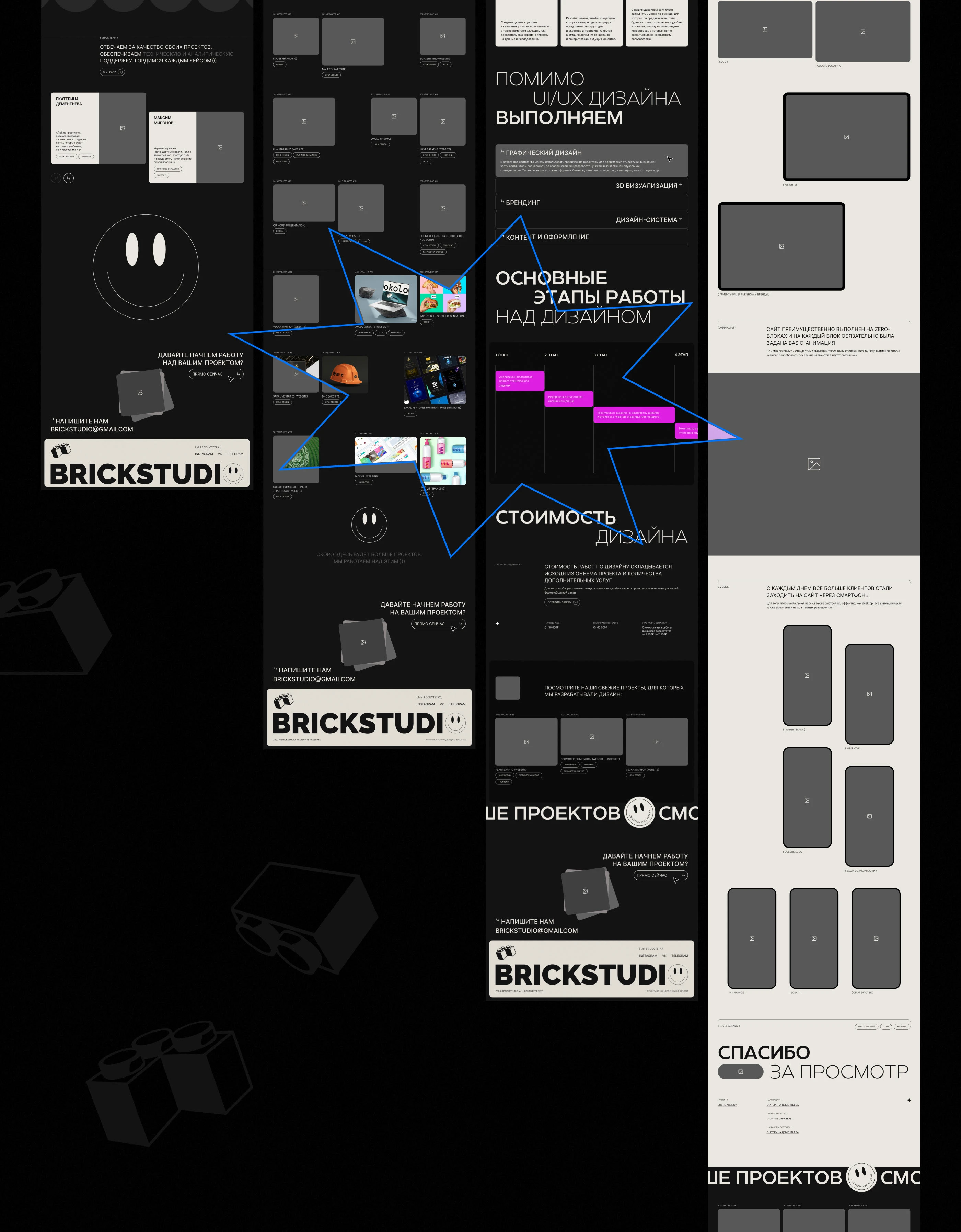 BRICKSTUDIO | Website Design (UI/UX) — Изображение №10 — Интерфейсы, Брендинг на Dprofile