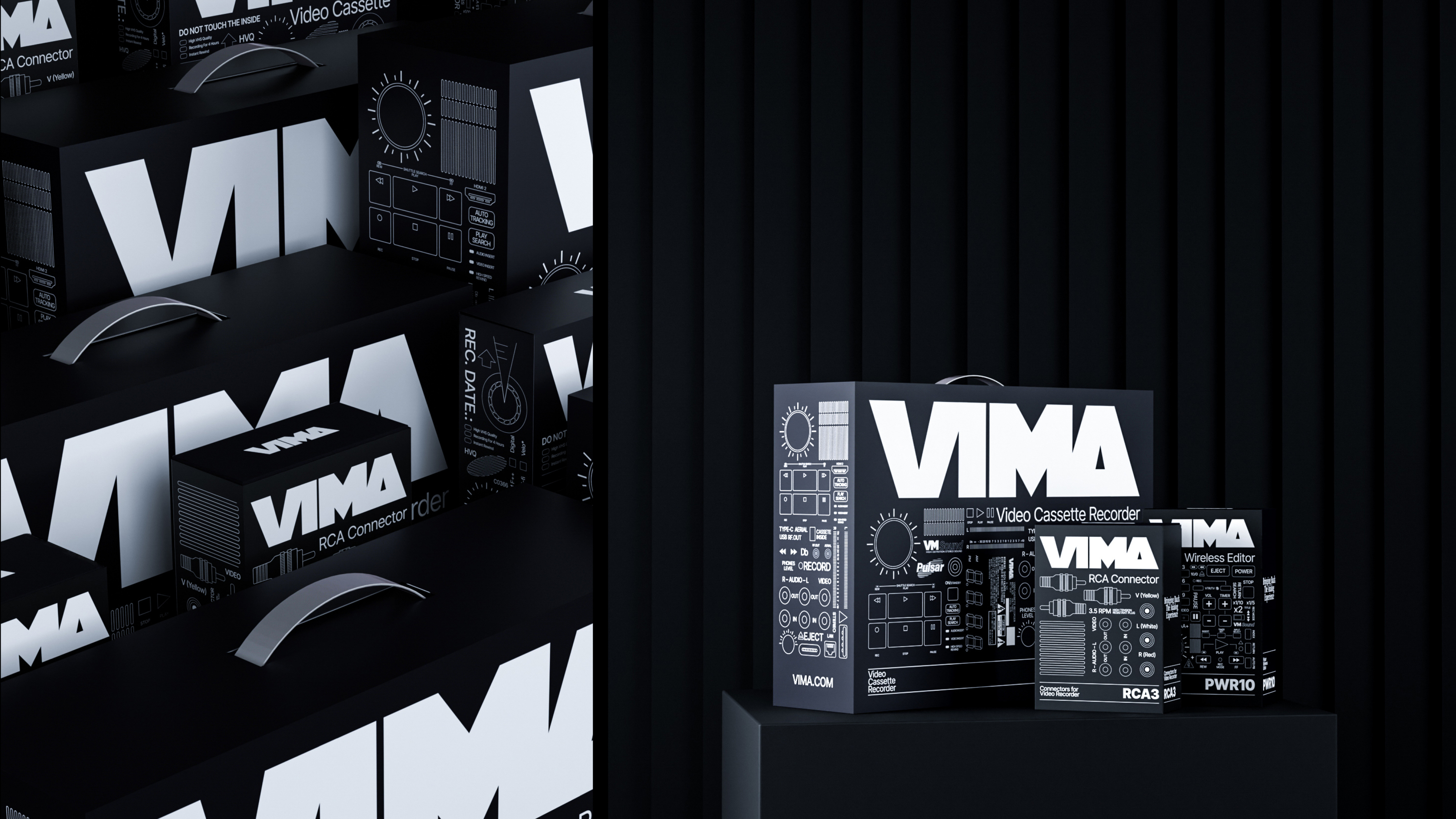 VIMA / Упаковка современных видеомагнитофонов — Изображение №8 — Брендинг, Графика на Dprofile