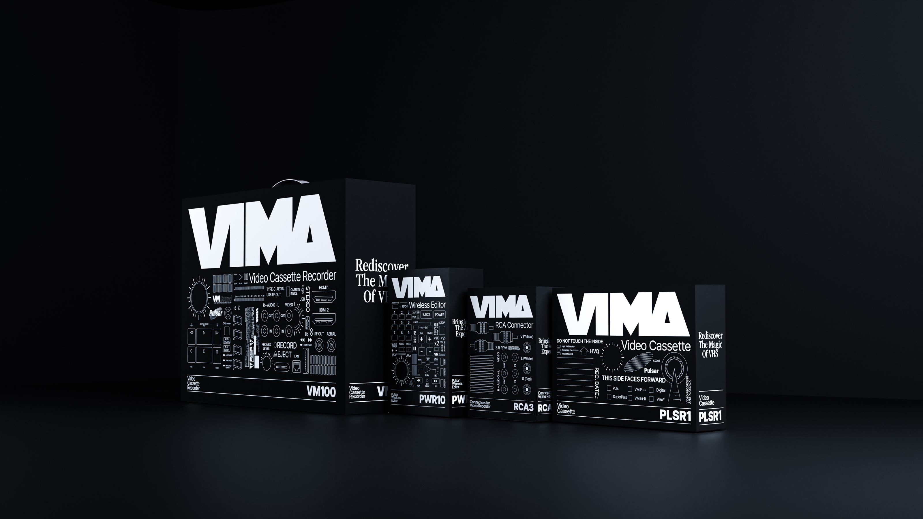 VIMA / Упаковка современных видеомагнитофонов — Изображение №7 — Брендинг, Графика на Dprofile