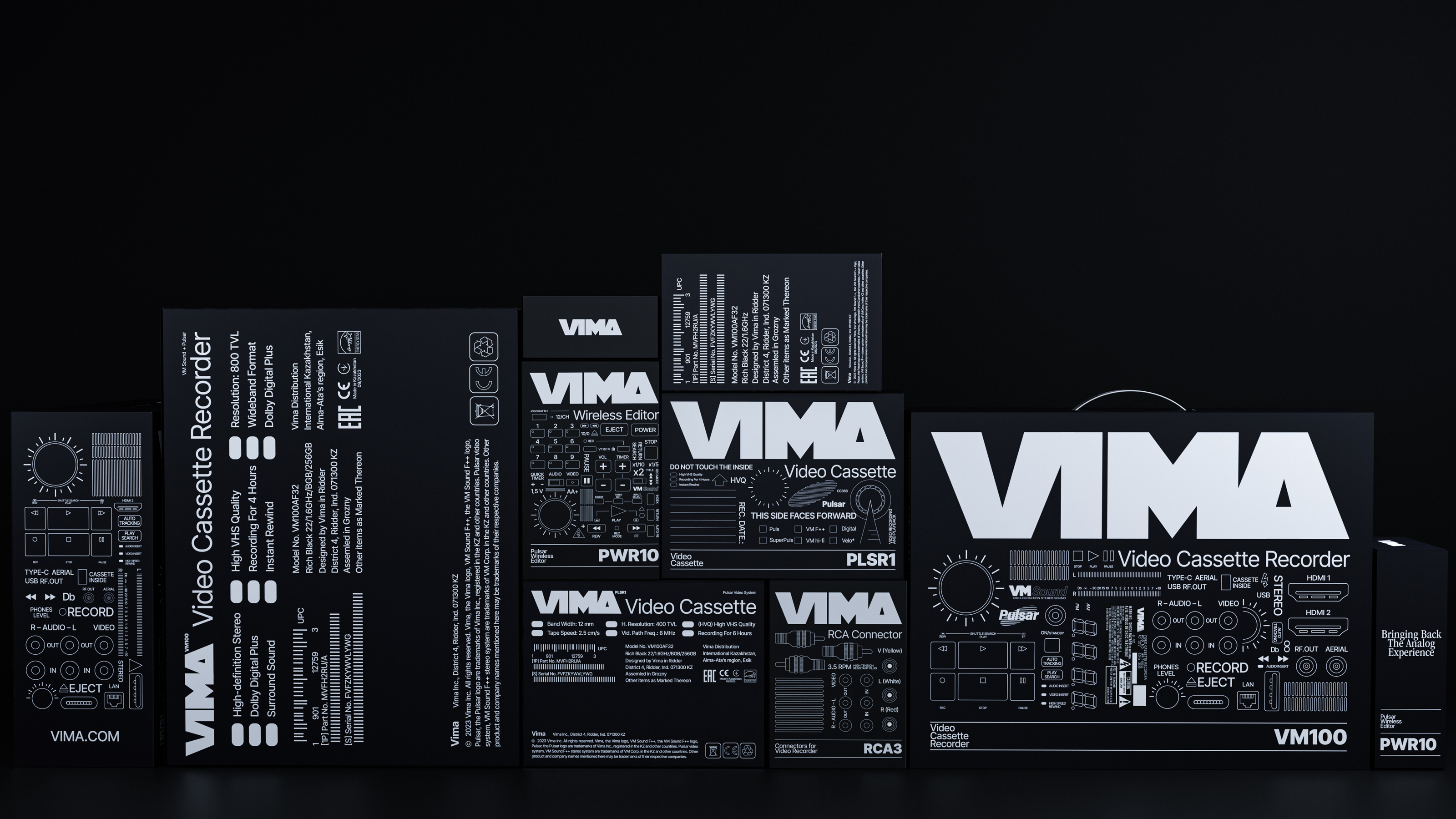 VIMA / Упаковка современных видеомагнитофонов — Изображение №5 — Брендинг, Графика на Dprofile
