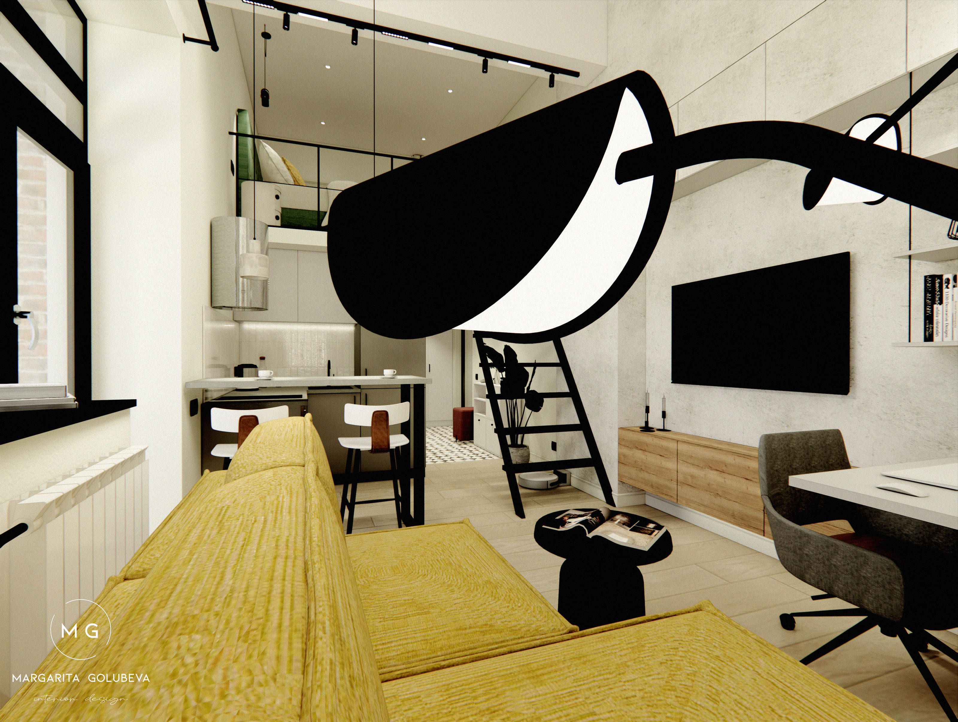 '23 Лофт на Рощинской — Изображение №7 — 3D на Dprofile