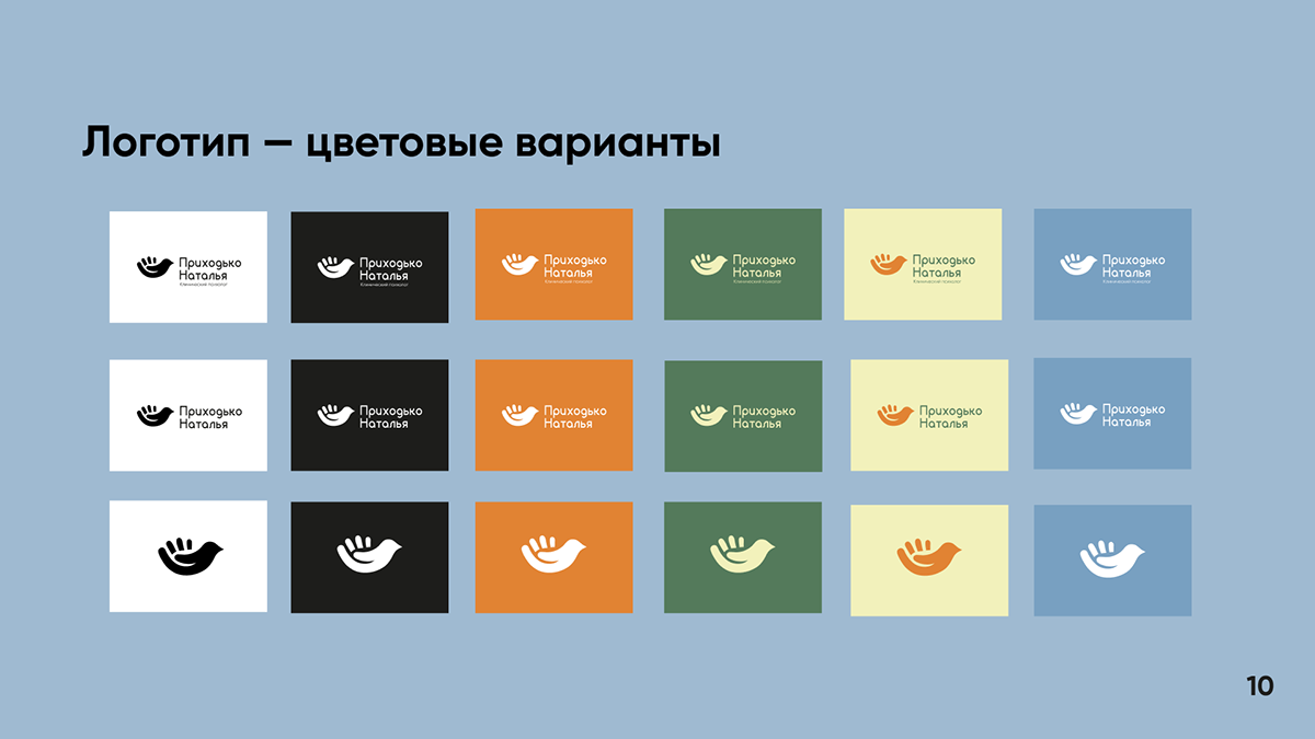 Брендбук для клинического психолога Приходько Натальи — Изображение №10 — Брендинг на Dprofile