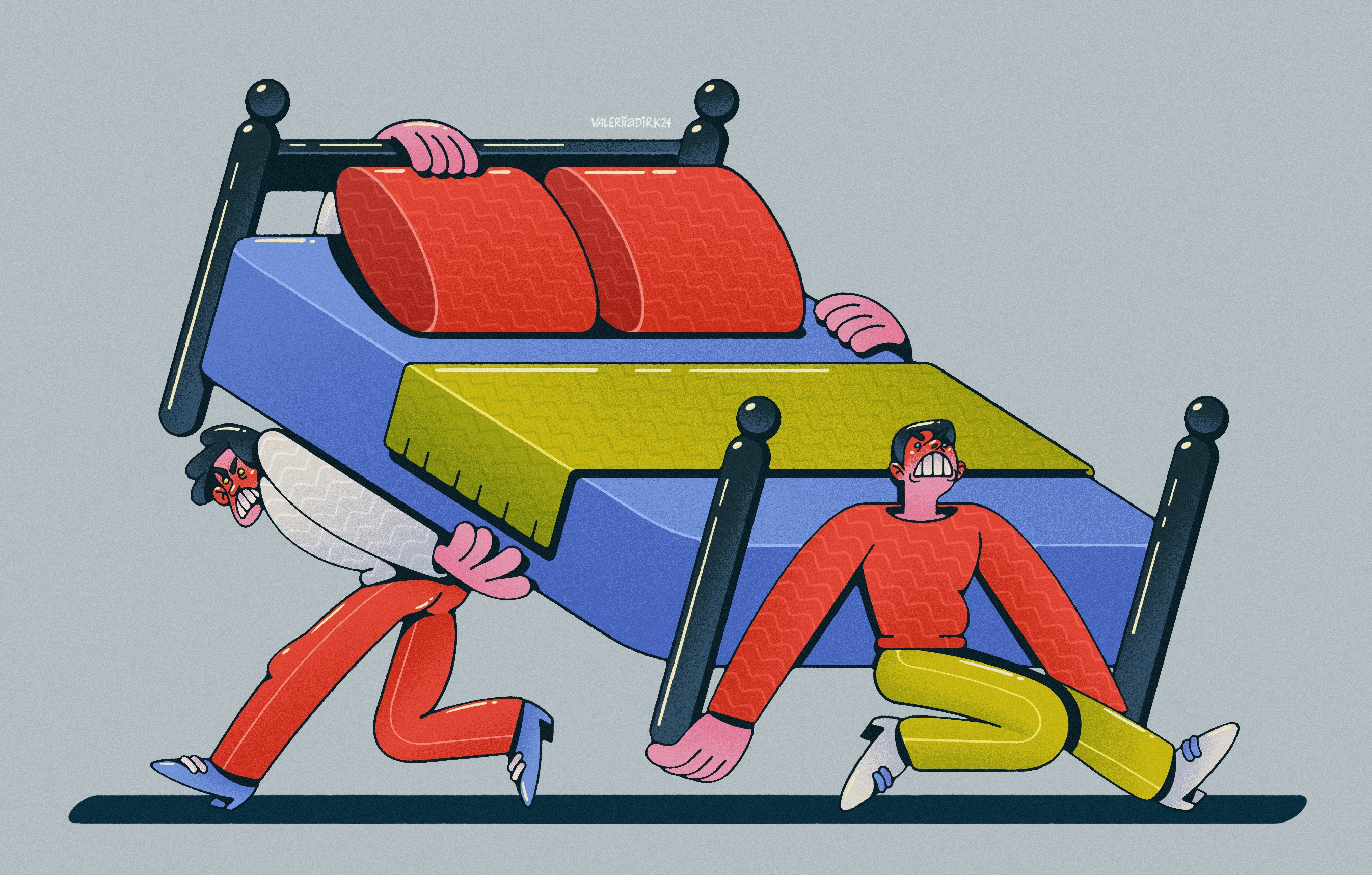 Люди, таскающие тяжелые предметы | Серия иллюстраций — Изображение №15 — Брендинг, Иллюстрация на Dprofile