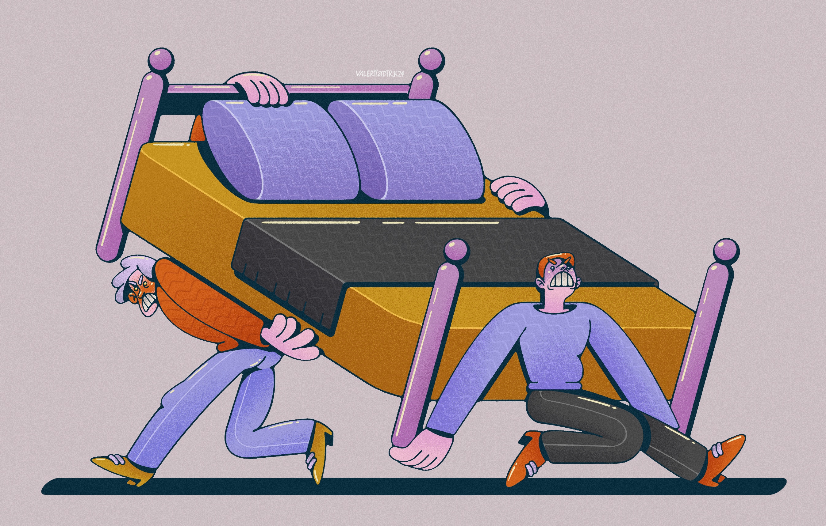 Люди, таскающие тяжелые предметы | Серия иллюстраций — Изображение №17 — Брендинг, Иллюстрация на Dprofile