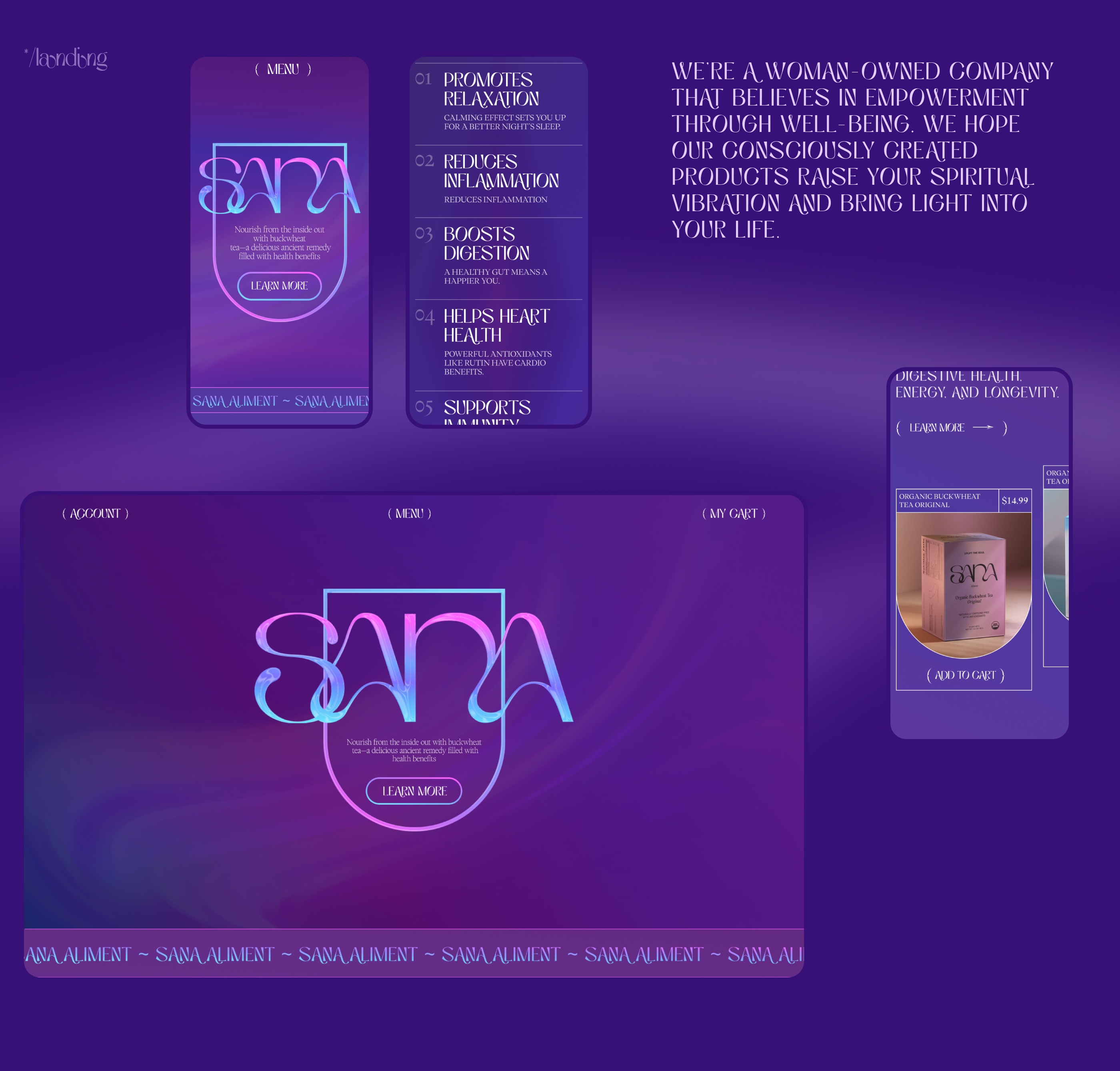 Sanaliment | Landing concept — Изображение №2 — Интерфейсы на Dprofile