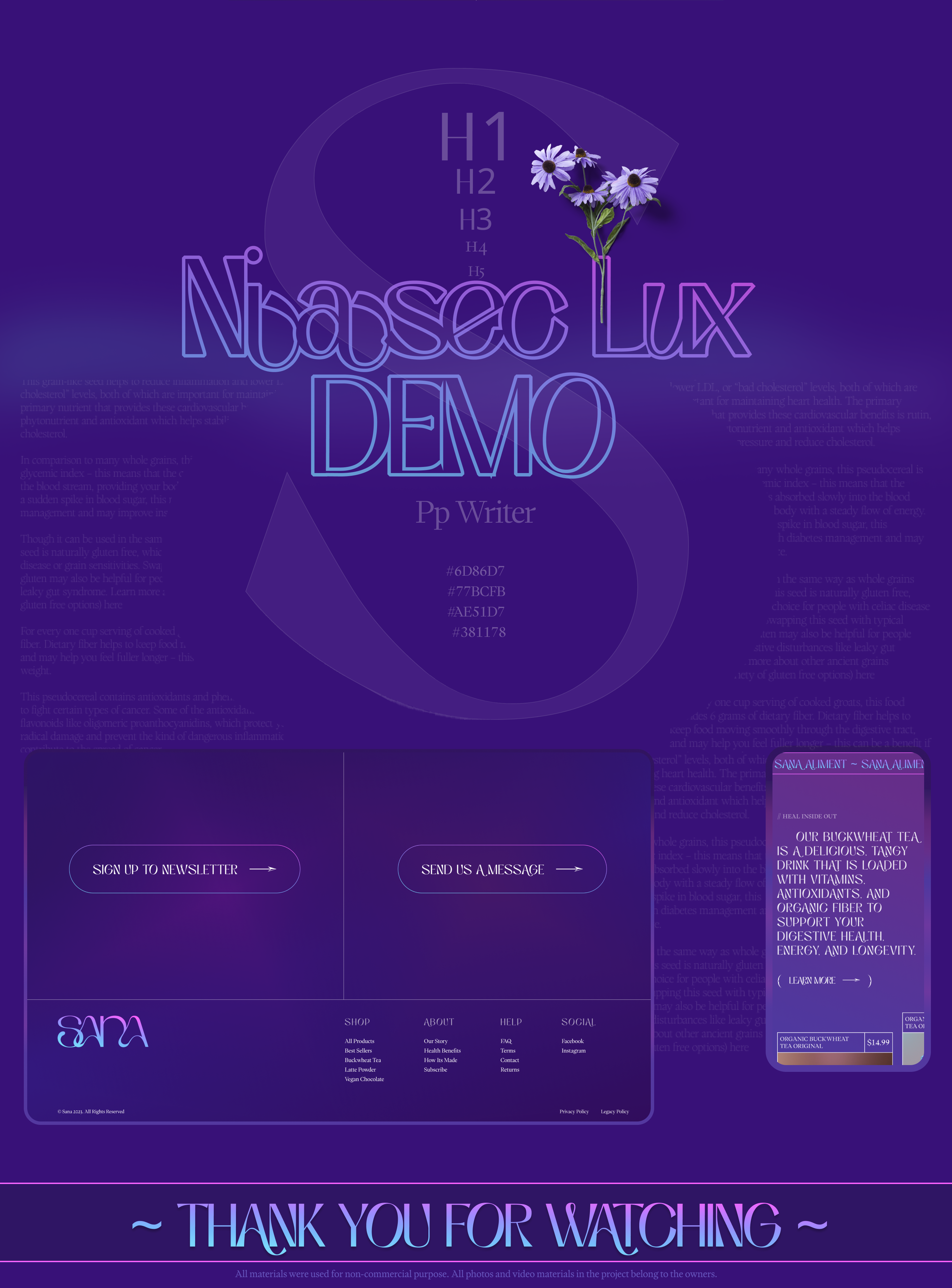 Sanaliment | Landing concept — Изображение №4 — Интерфейсы на Dprofile