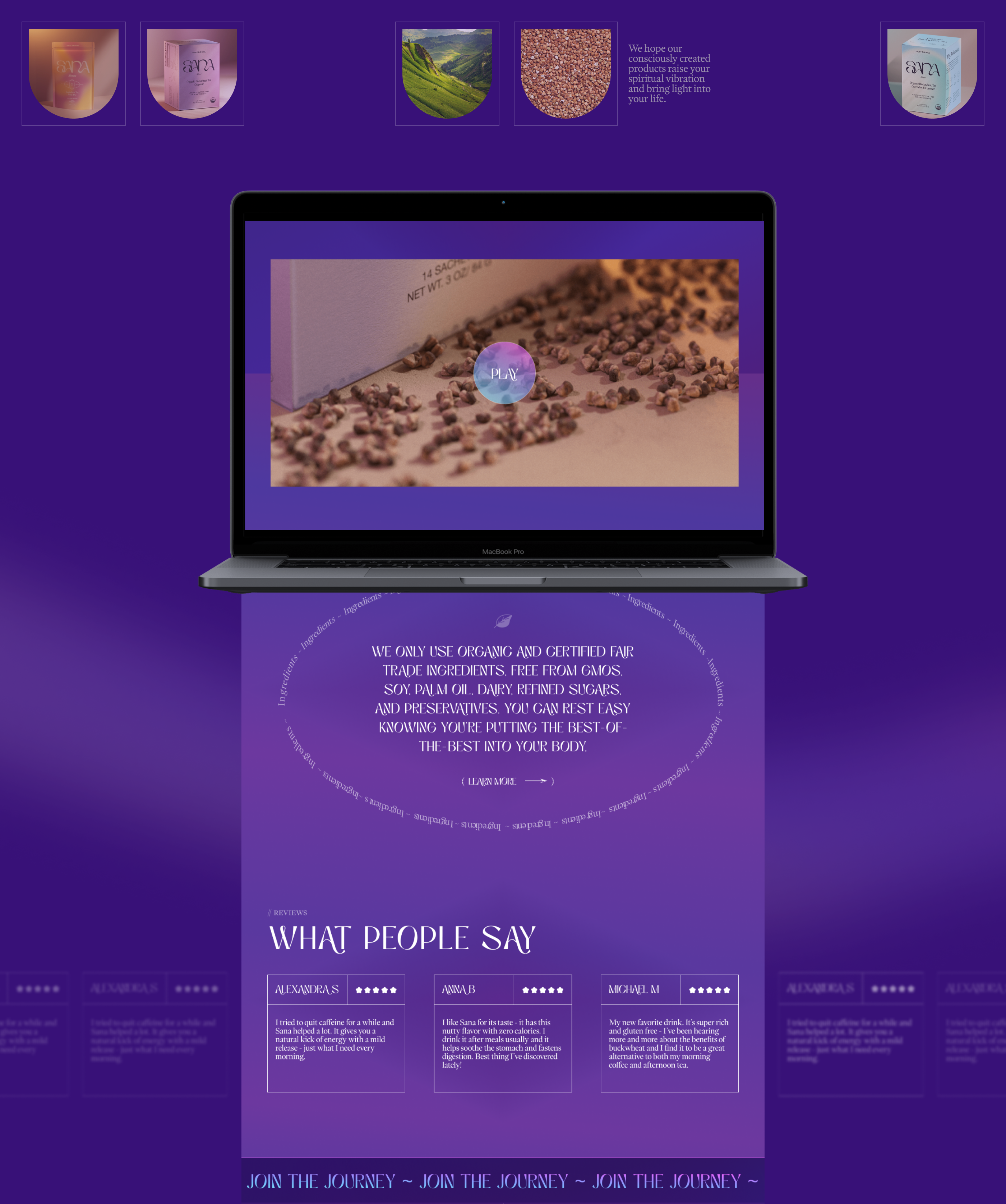 Sanaliment | Landing concept — Изображение №3 — Интерфейсы на Dprofile