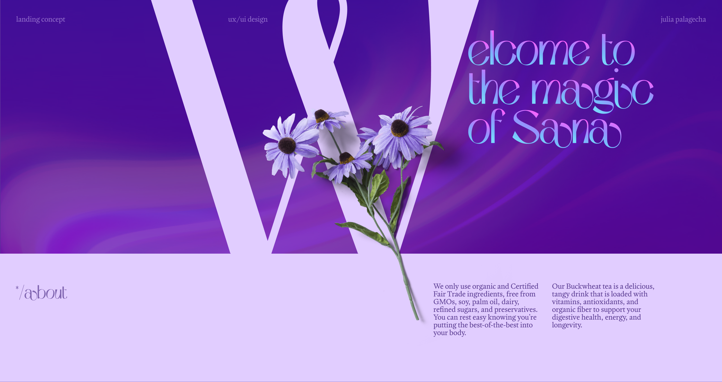 Sanaliment | Landing concept — Изображение №1 — Интерфейсы на Dprofile