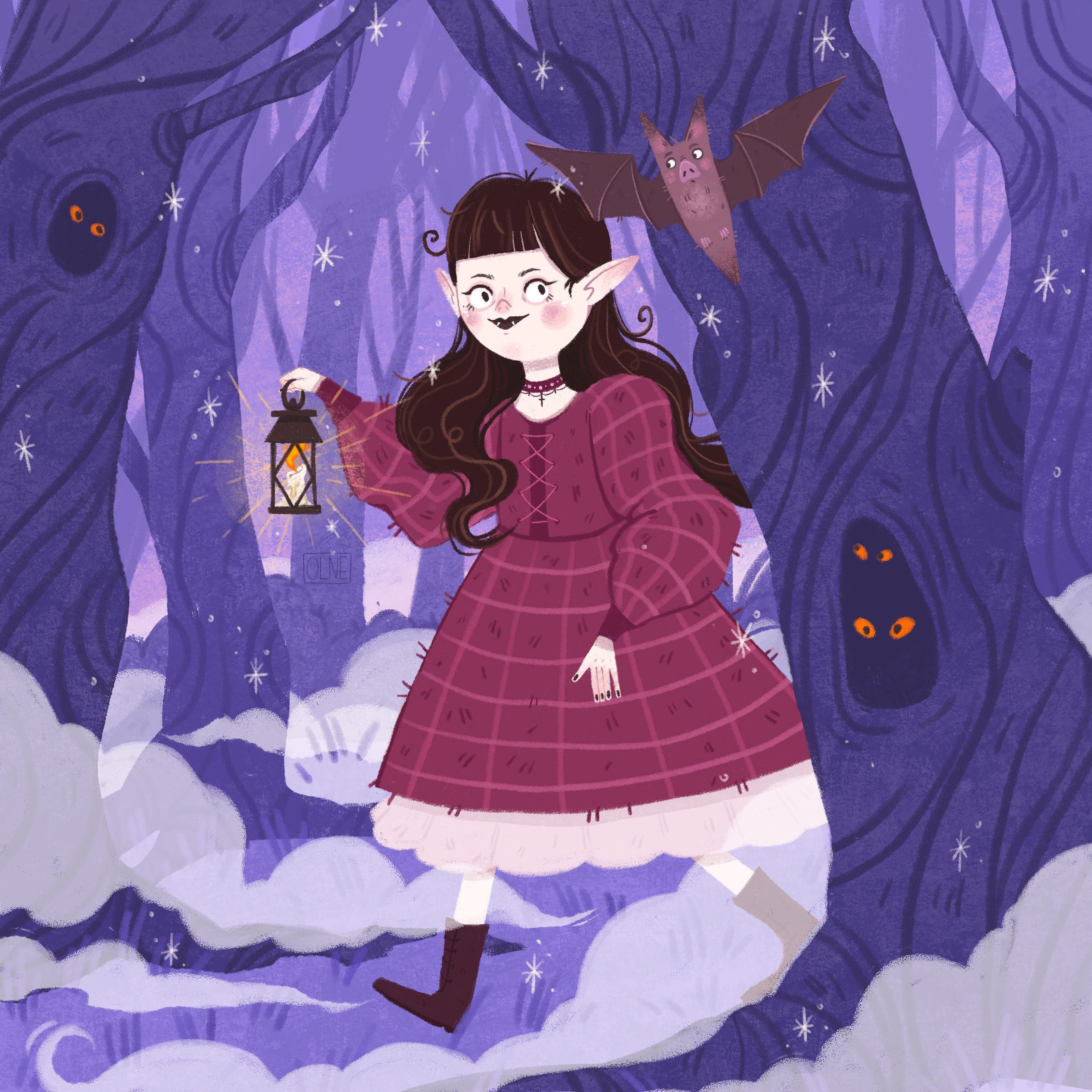 Приключения маленькой вампирши — Изображение №2 — Иллюстрация, Графика на Dprofile