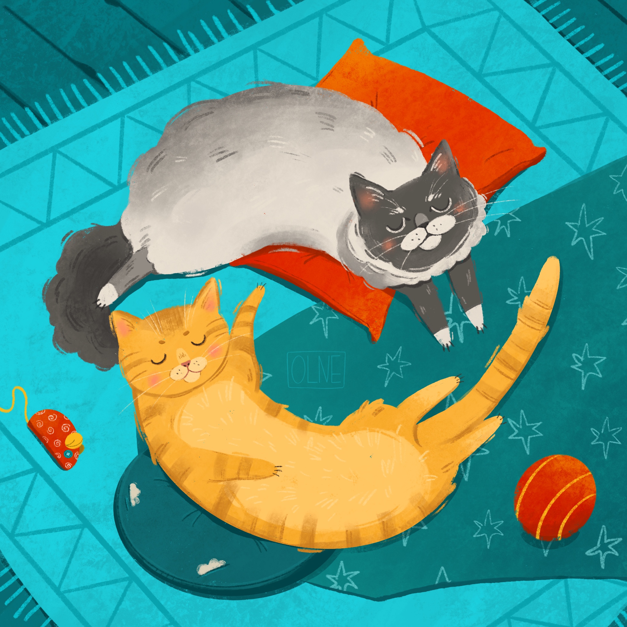 Котики моей мамы — Изображение №1 — Иллюстрация на Dprofile