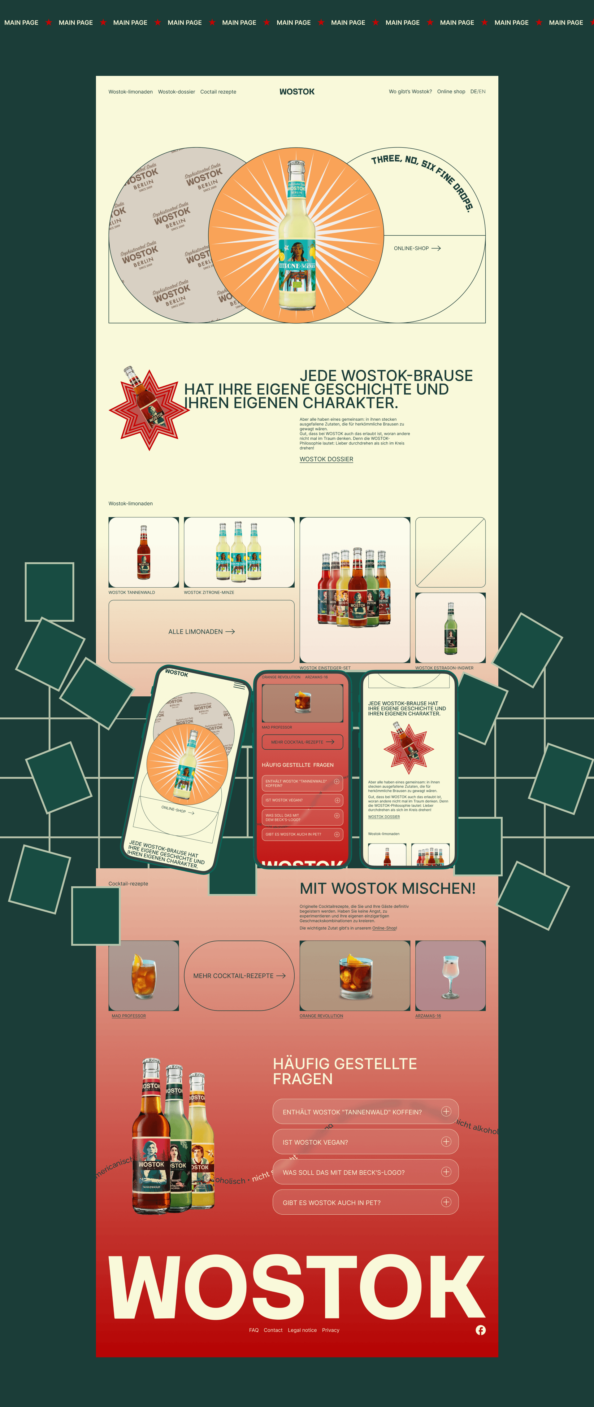 WOSTOK | Corporate Redesign concept — Изображение №3 — Интерфейсы на Dprofile