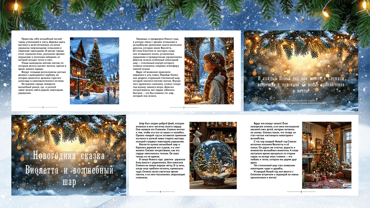 Новогодняя сказка — Изображение №2 — Иллюстрация, Графика на Dprofile