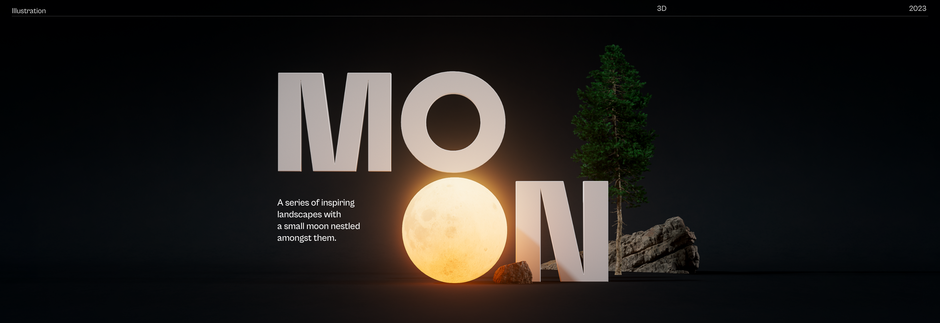 Moon — Изображение №1 — Иллюстрация, 3D на Dprofile