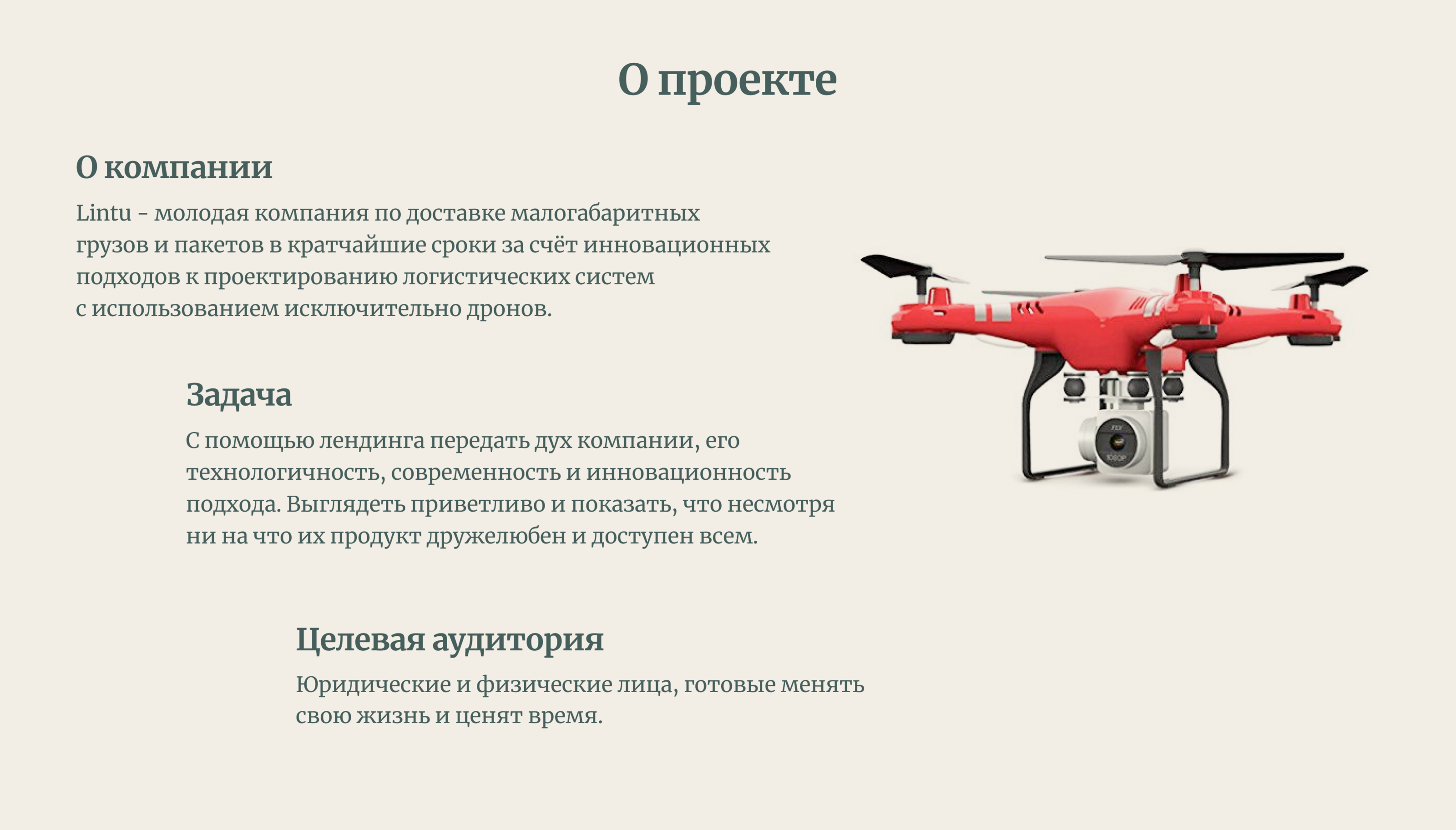 Lintu. Landing page. — Изображение №2 — Интерфейсы на Dprofile