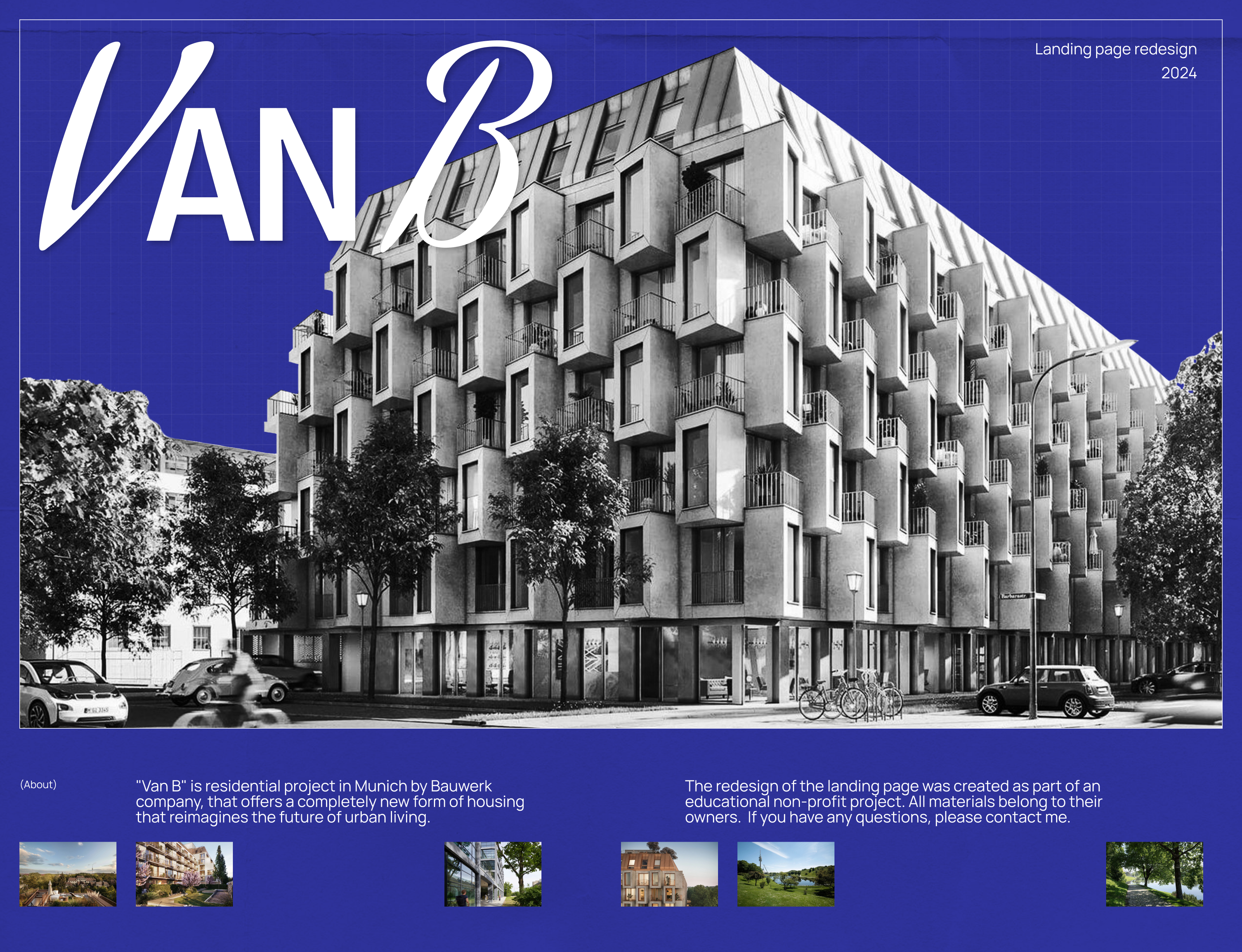 Van B | Landing page redesign — Изображение №1 — Интерфейсы на Dprofile