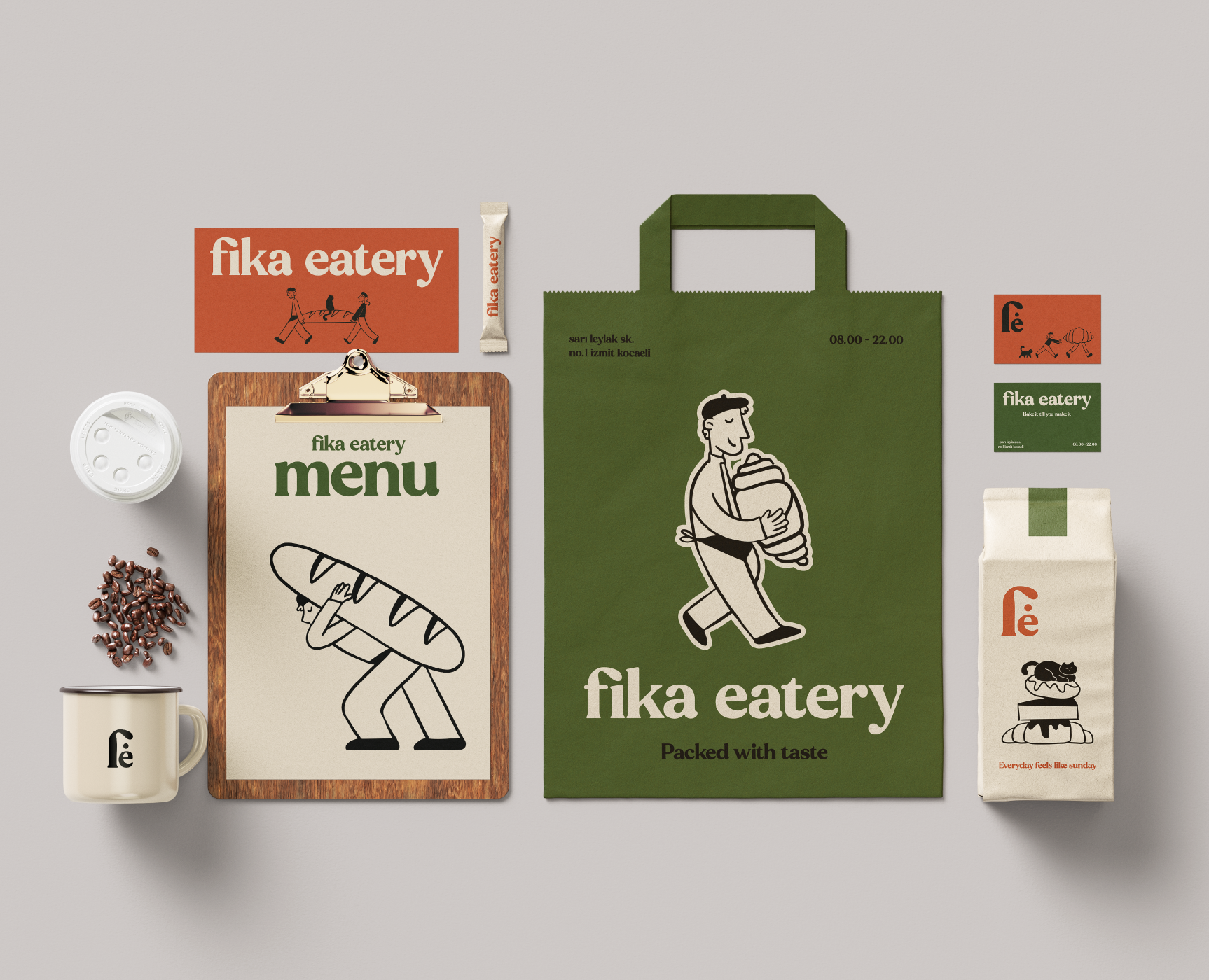 Fika Eatery брендинг — Брендинг на Dprofile