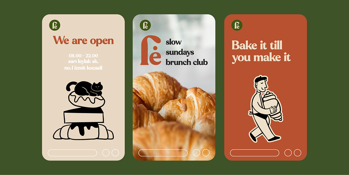 Fika Eatery брендинг — Изображение №13 — Брендинг на Dprofile