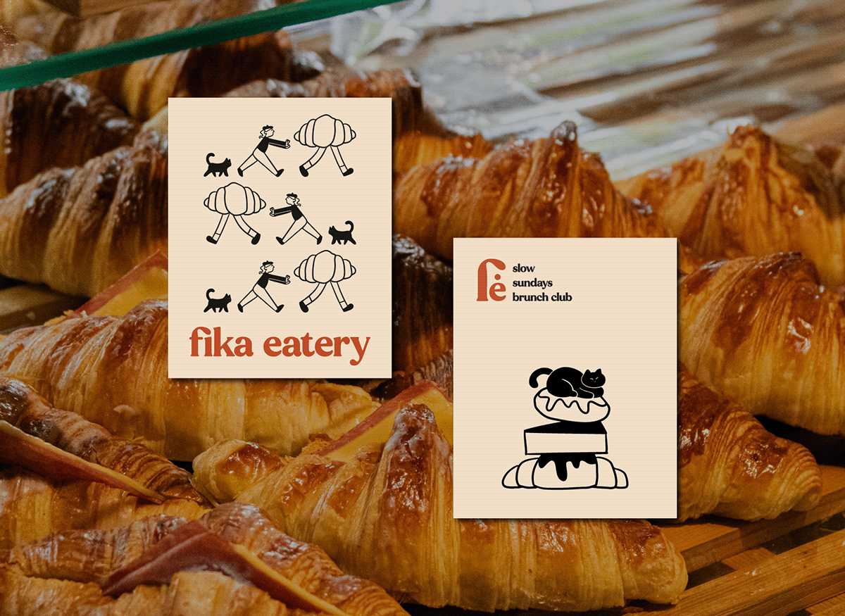 Fika Eatery брендинг — Изображение №11 — Брендинг на Dprofile