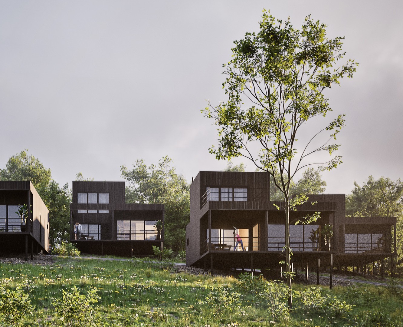 Hill Houses — 3D на Dprofile