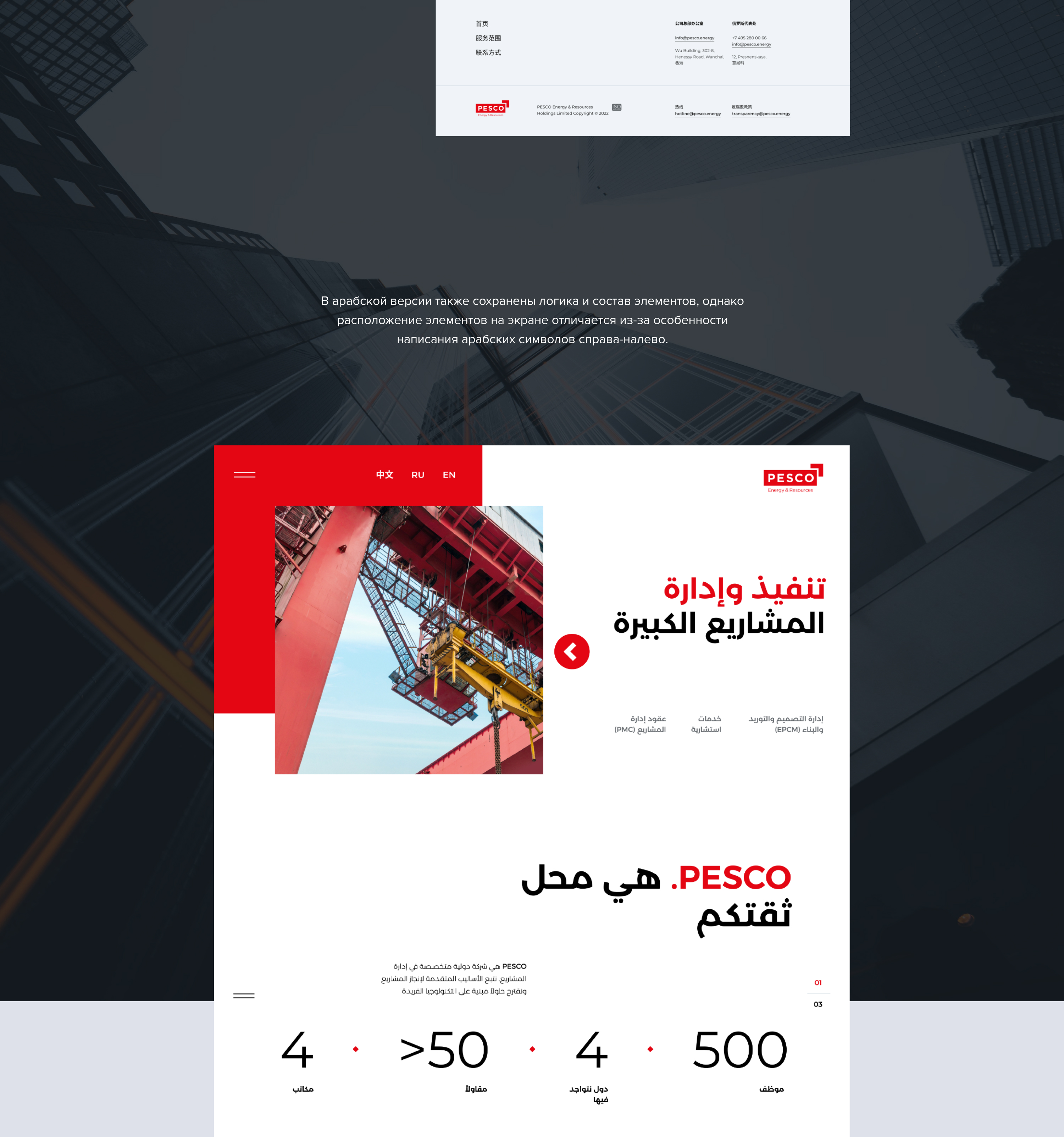 PESCO Energy & Resources — Изображение №18 — Интерфейсы на Dprofile