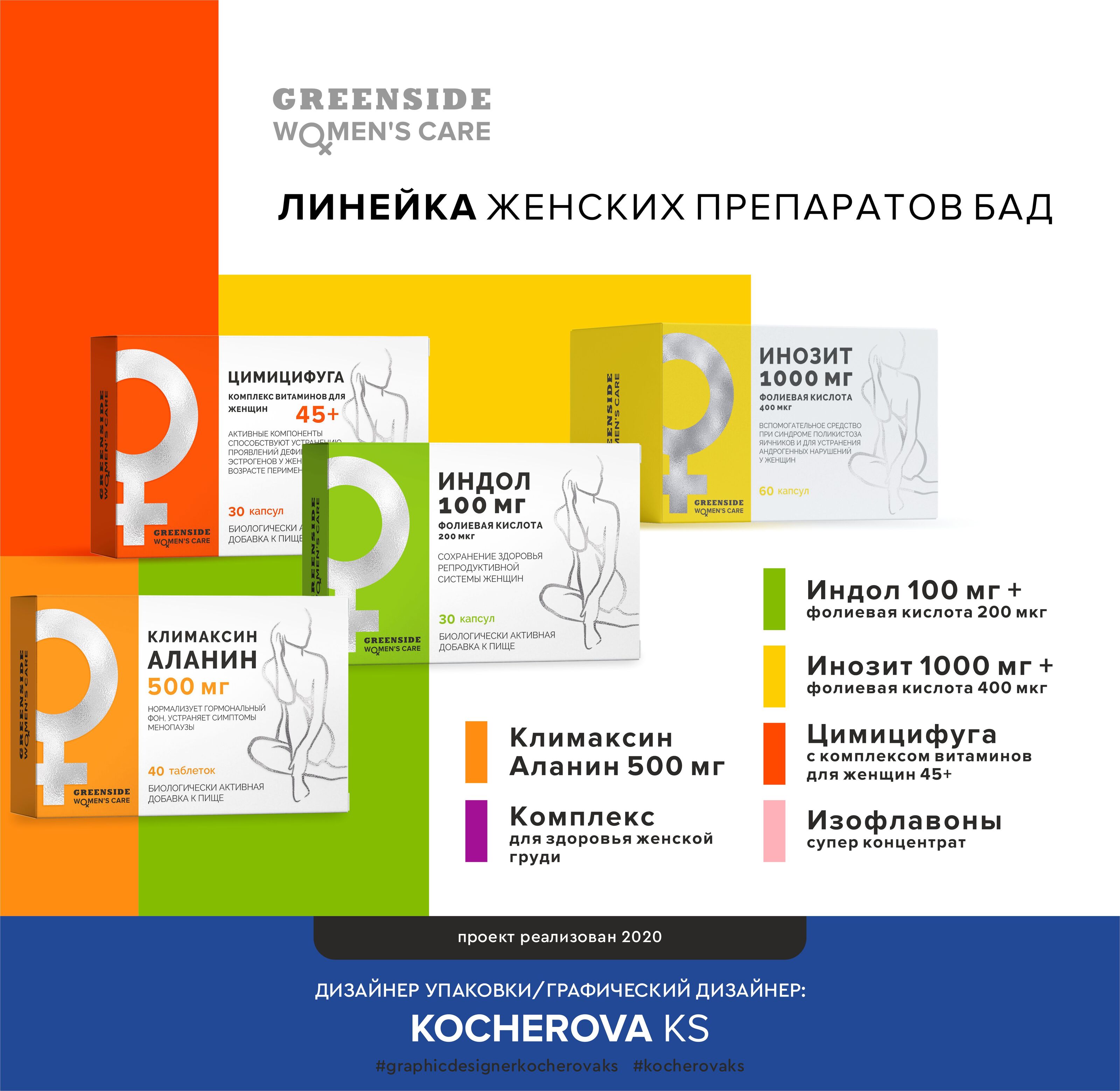 Women`s care|Женская линейка БАД — Изображение №1 — Брендинг на Dprofile